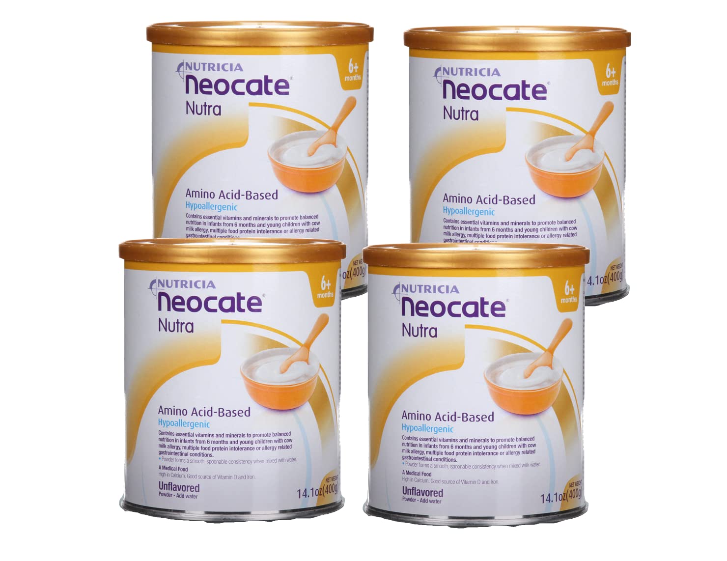 Neocate Nutra, 14.1 oz / 400 g (Case of 4 cans)