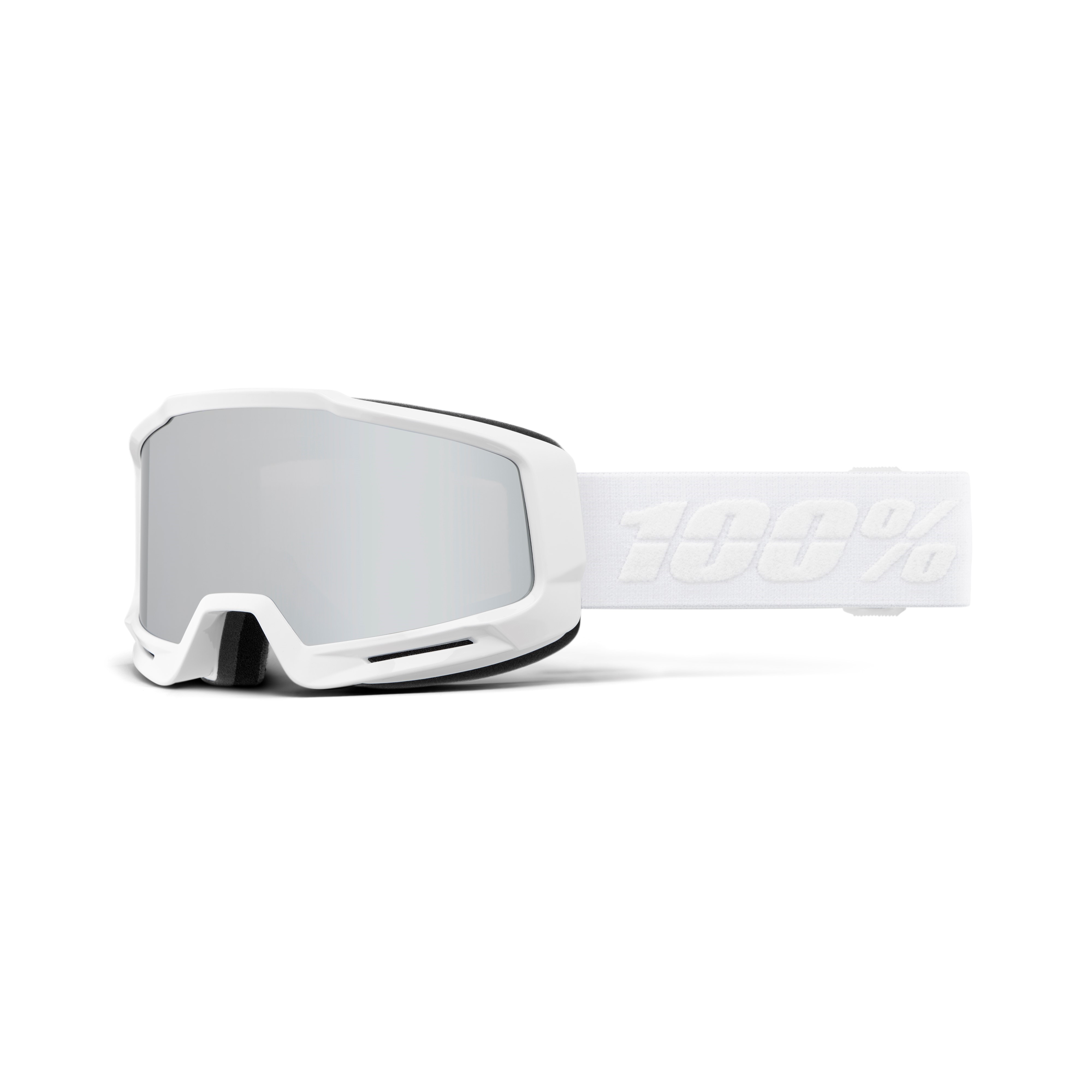 OKAN AF HiPER Goggle White/Silver - Mirror Silver Lens
