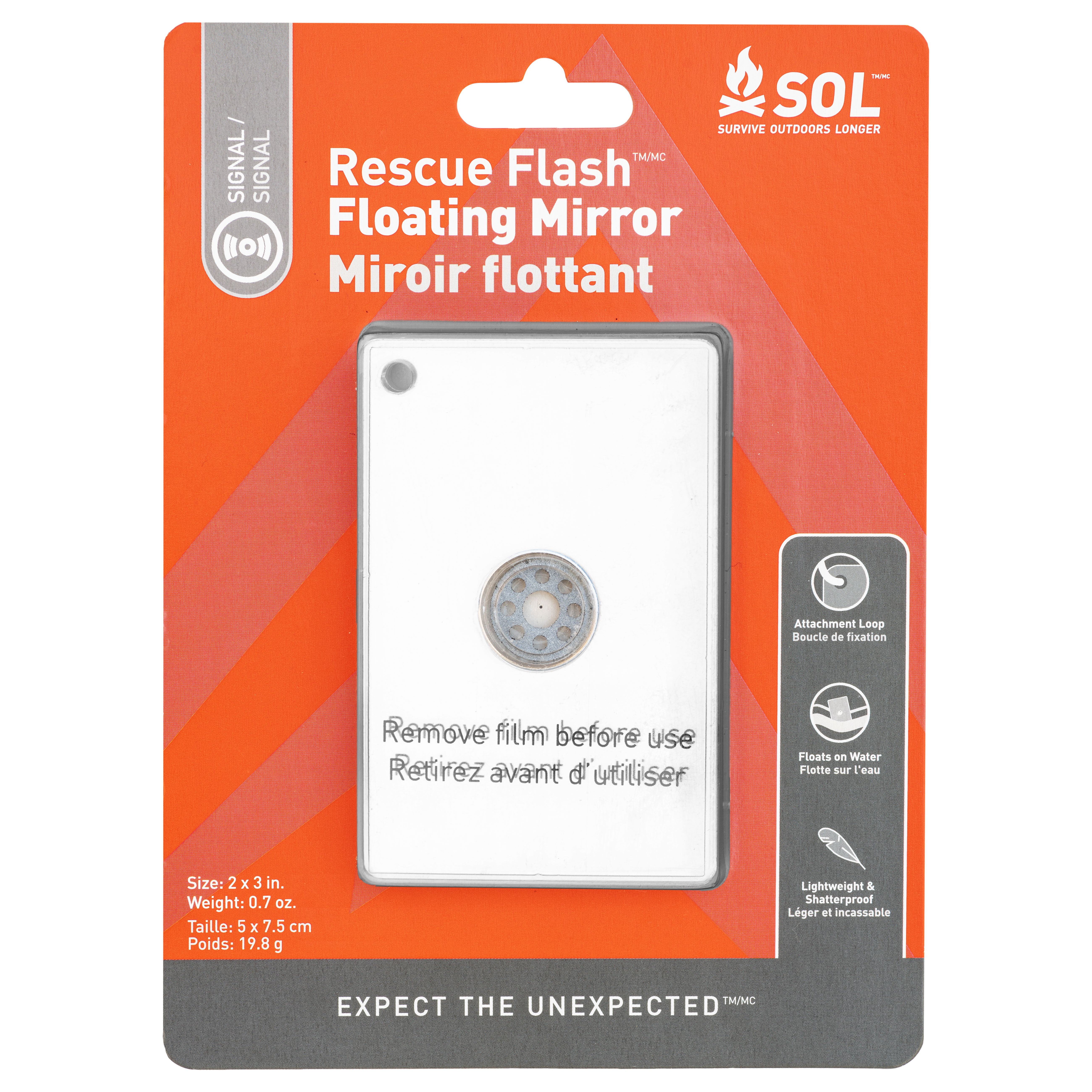 Rescue Flash Floating Signaling Mirror - 2 Pack