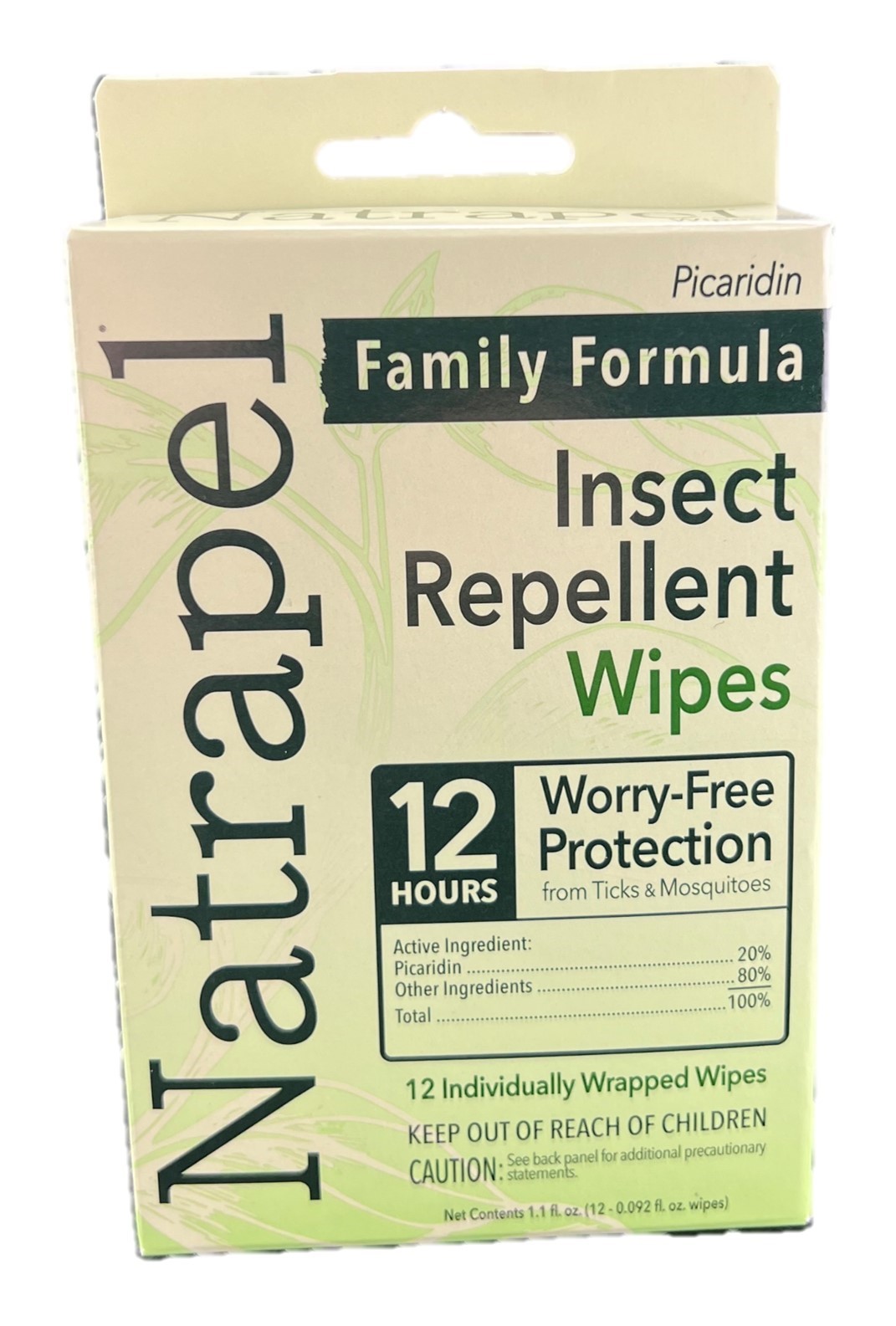 Natrapel Insect Repellent Wipes, 12 ct (Pack of 3)