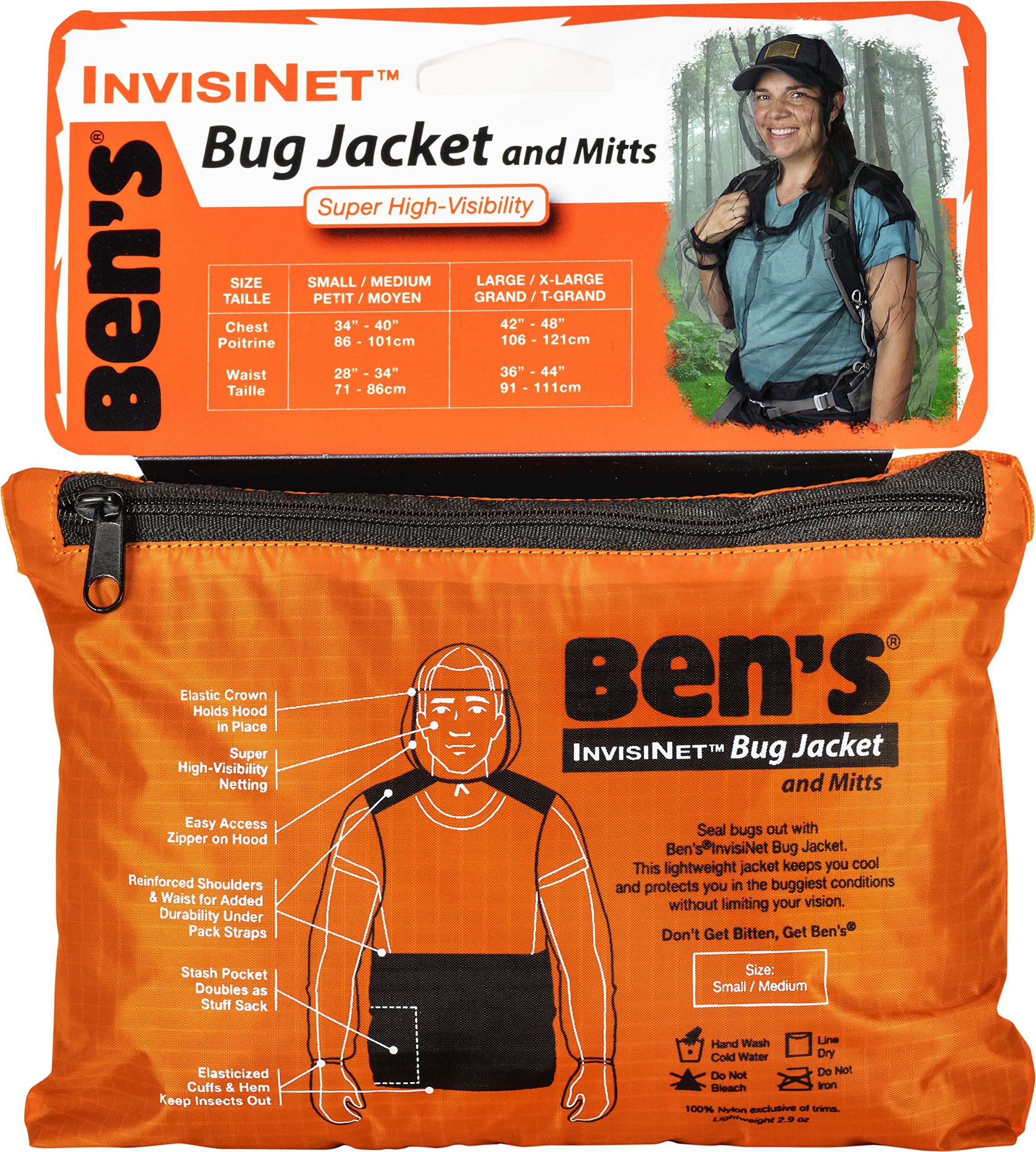 Ben's InvisiNet Bug Jacket and Mitts - S/M
