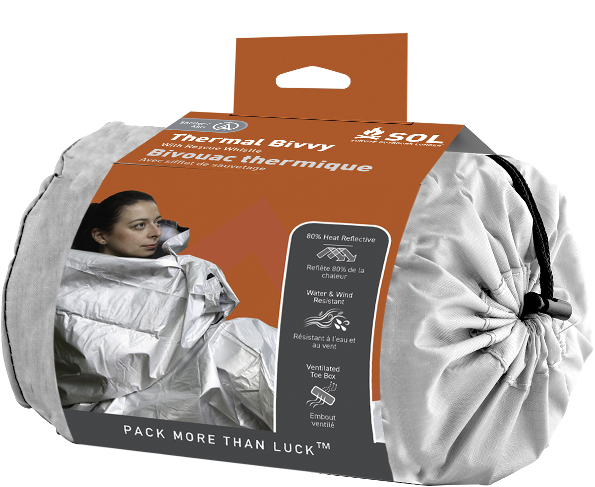 SOL Thermal Bivvy w/ Rescue Whistle
