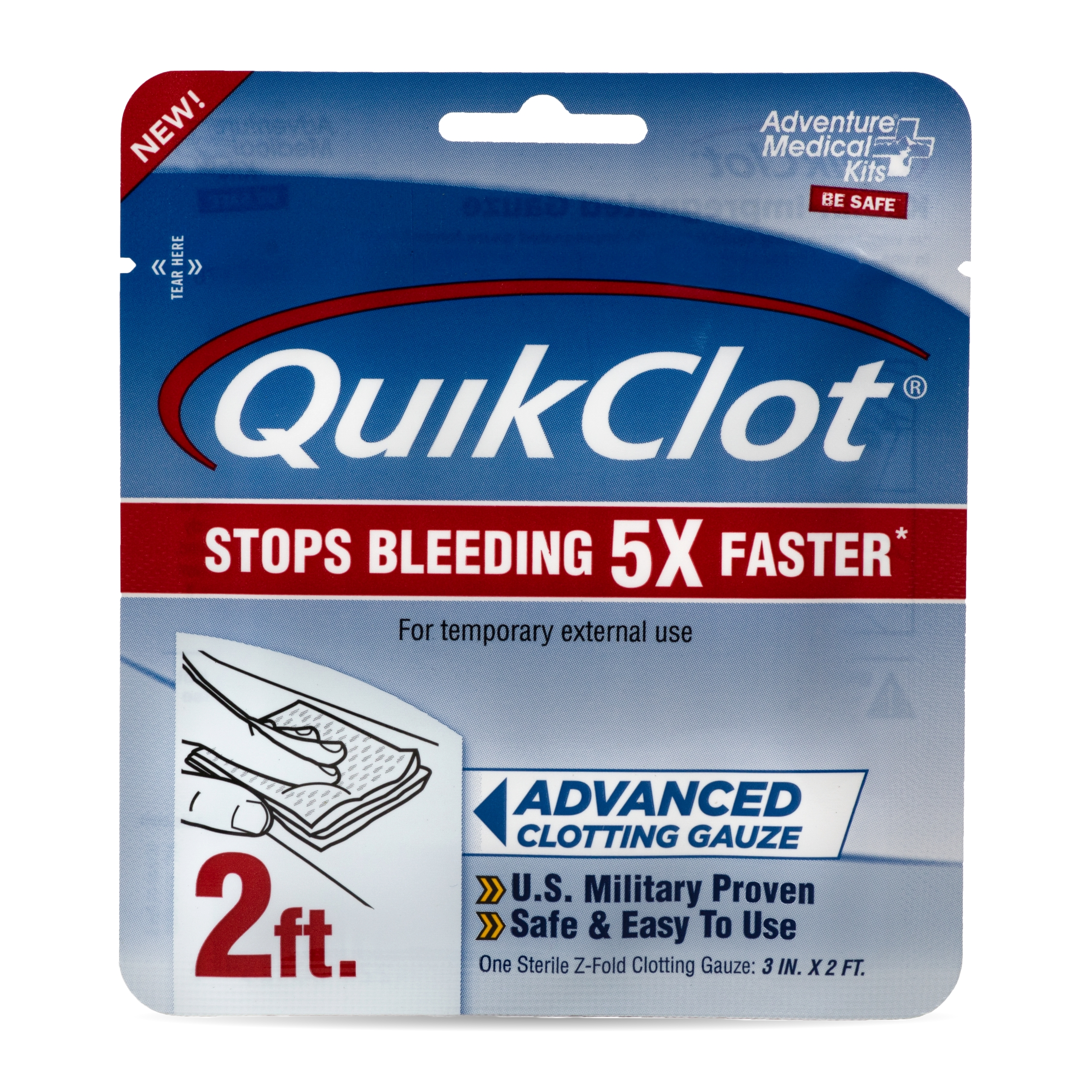 QuikClot Advanced Clotting Gauze - 3 x 24 in