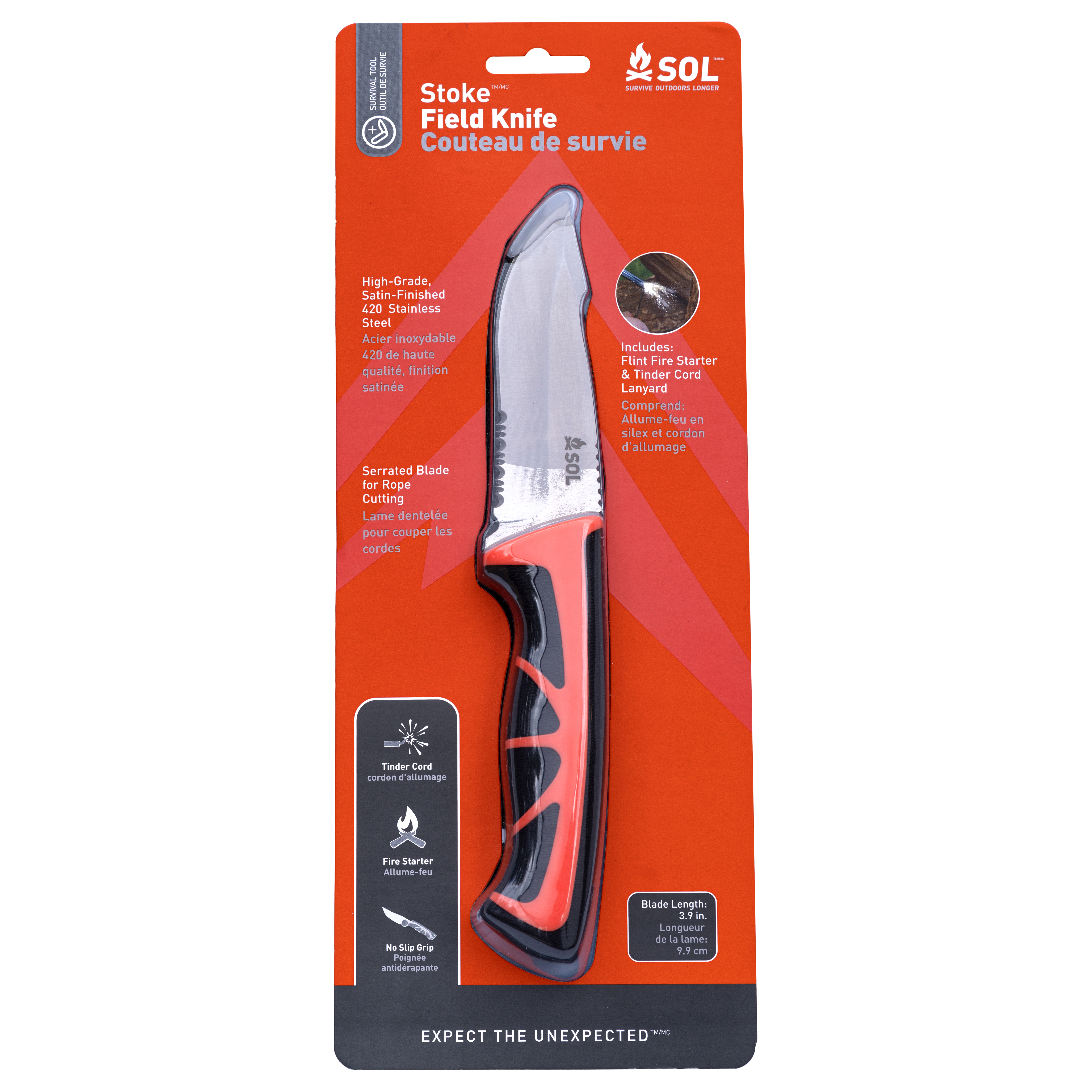 S.O.L. Stoke Field Fixed Blade Survival Knife