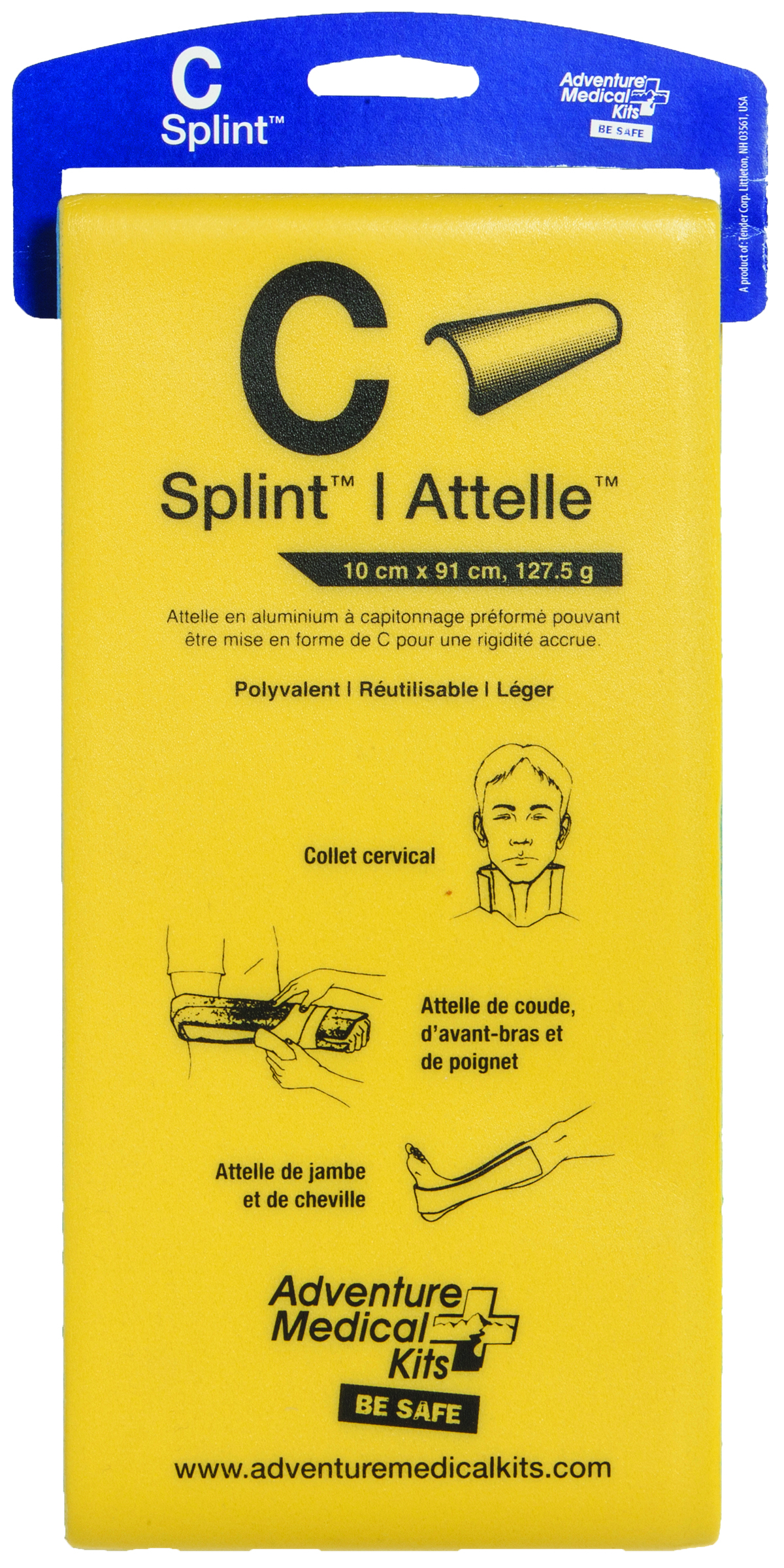 Adventure Medical Kits C-Splint for Fractured Limbs, 4 x 36 in