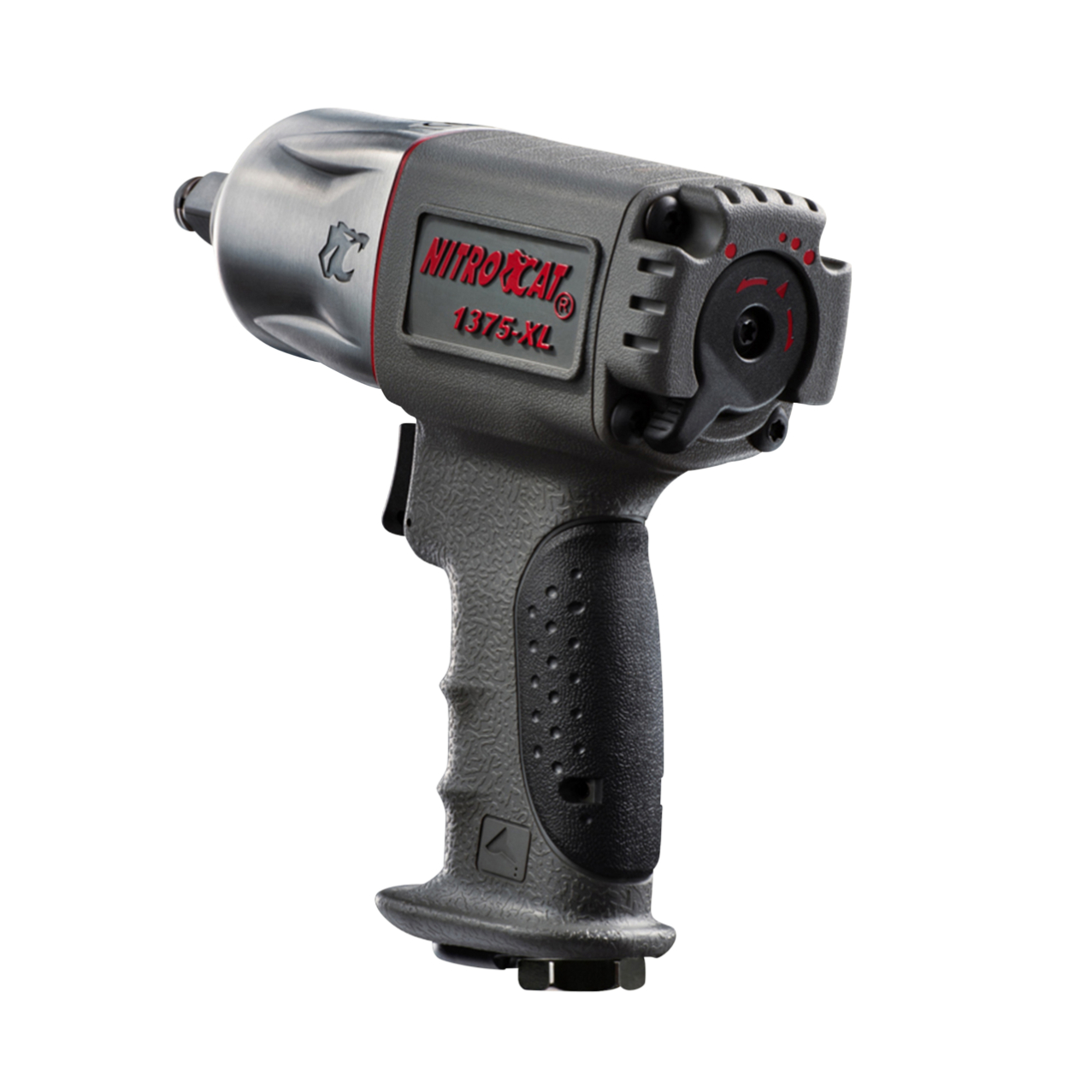 NitroCat - 1375XL 1375-XL 1/2-Inch Mini Composite Air Impact Wrench with Twin Clutch Mechanism