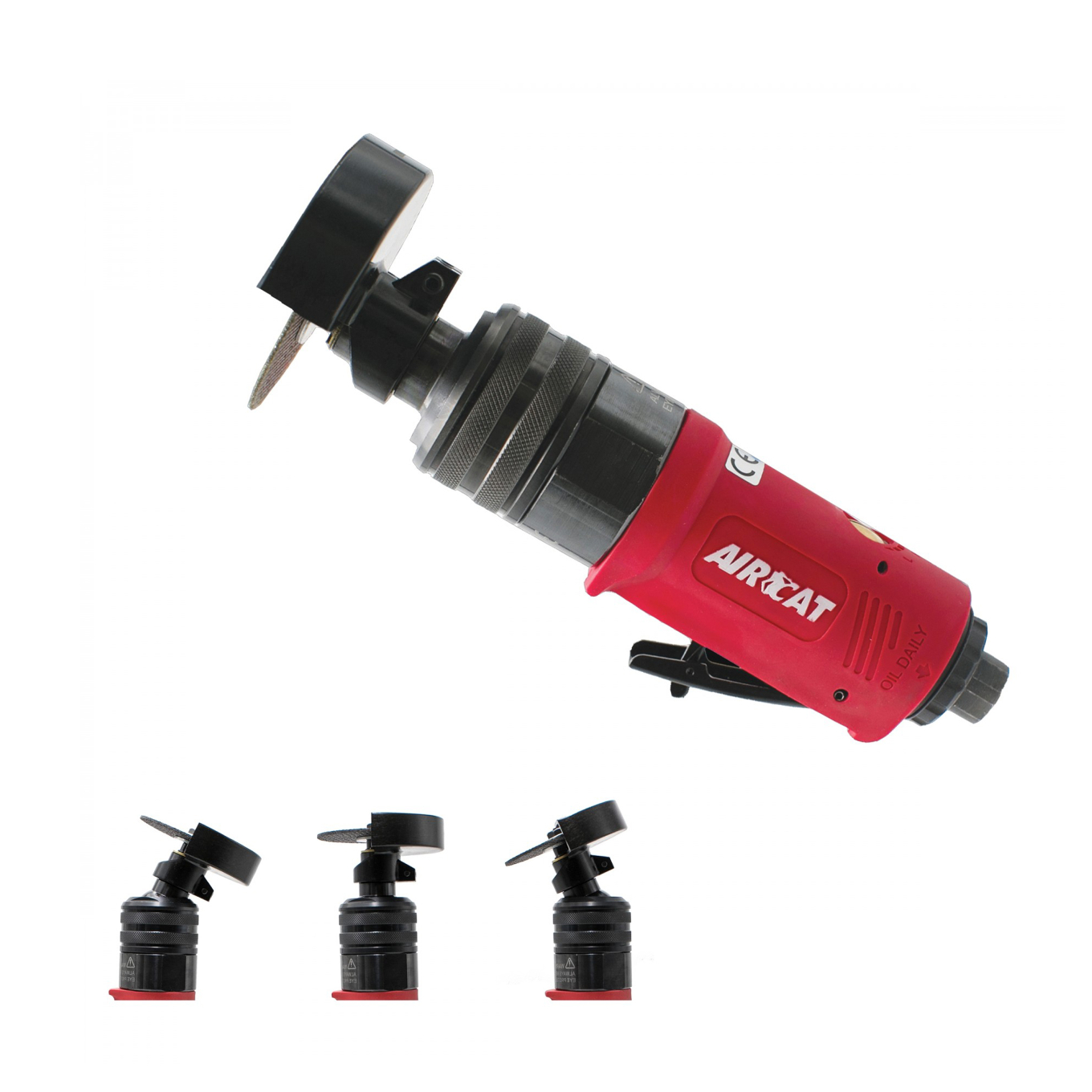 AIRCAT 6530: .5 HP 3-Inch Flex Head Cut-Off Tool 18,000 RPM Free Speed
