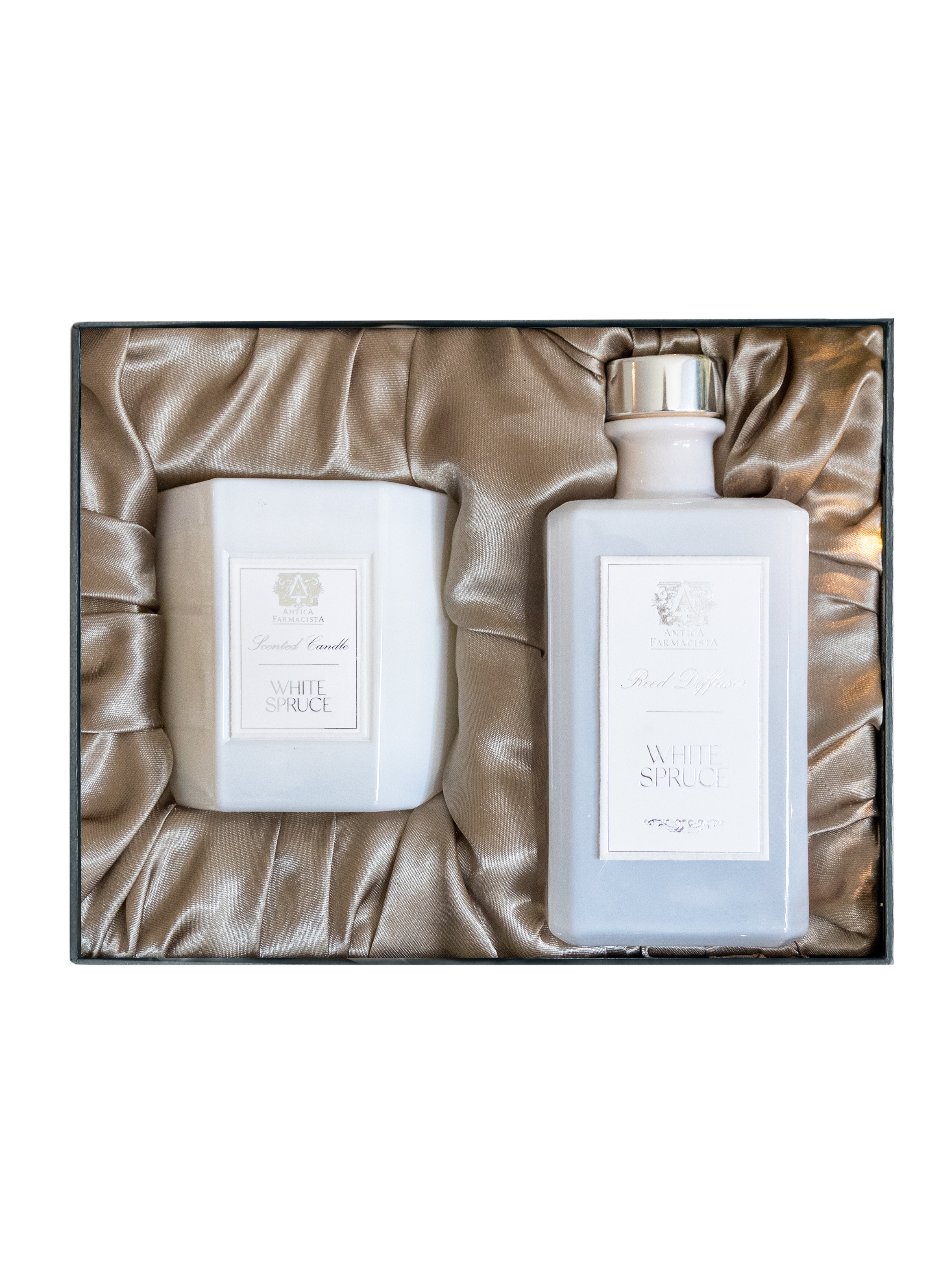 Antica Farmacista - White Spruce 320ml Diffuser and 9 oz Candle Gift Set