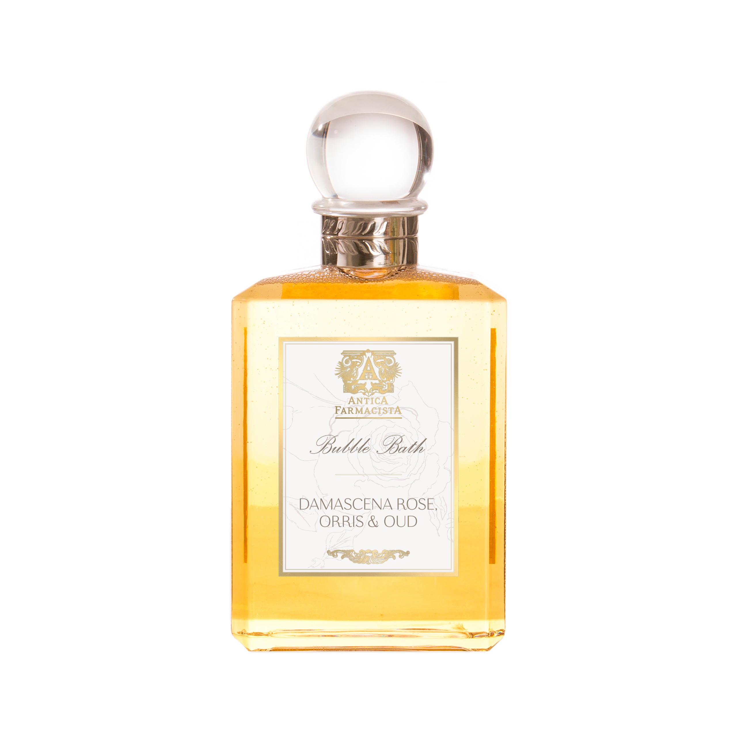 Antica Farmacista Damascena Rose Orris and Oud Bubble Bath, 15.8 Fl Oz