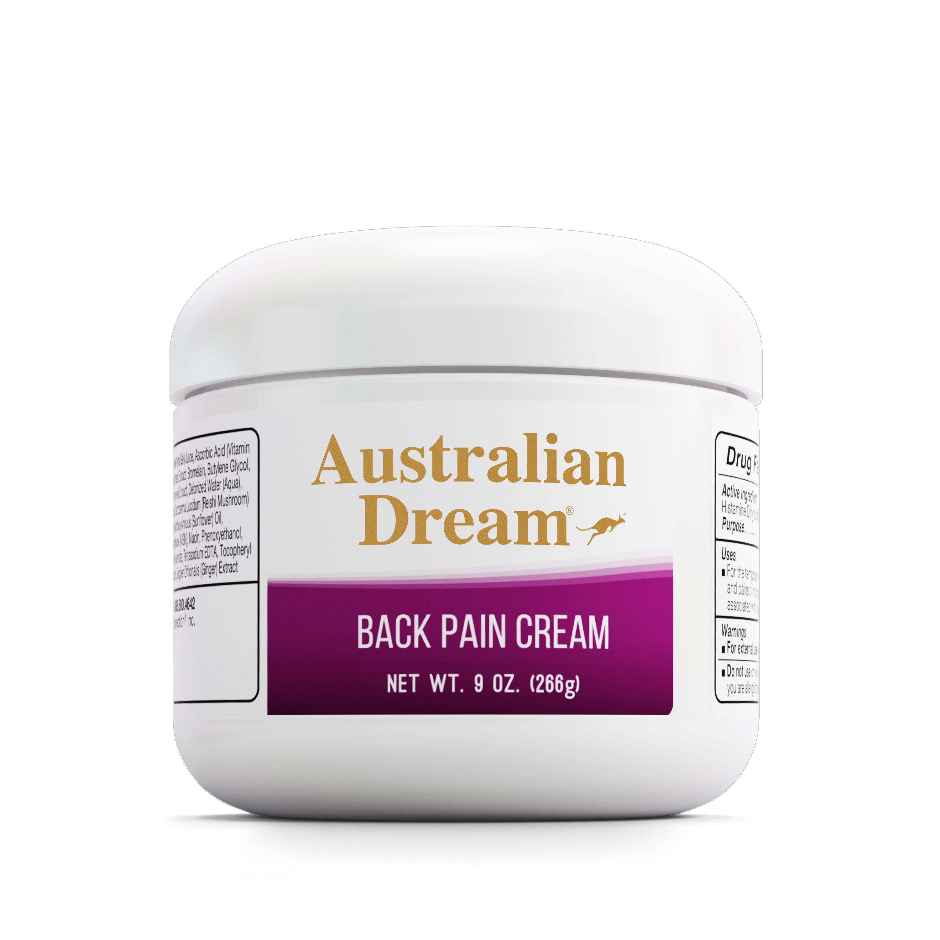 Australian Dream Back Pain Cream - 2 oz Jar - Picture 17 of 21