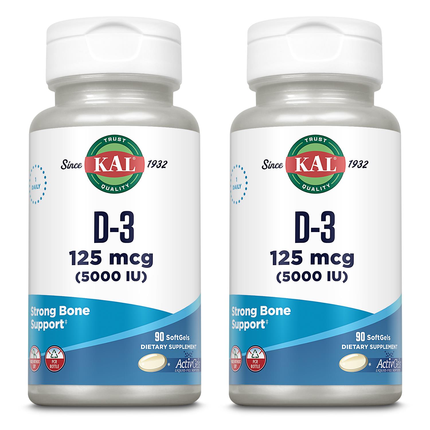 KAL 5000 Iu Ultra D-3 Tablets, 90 Count