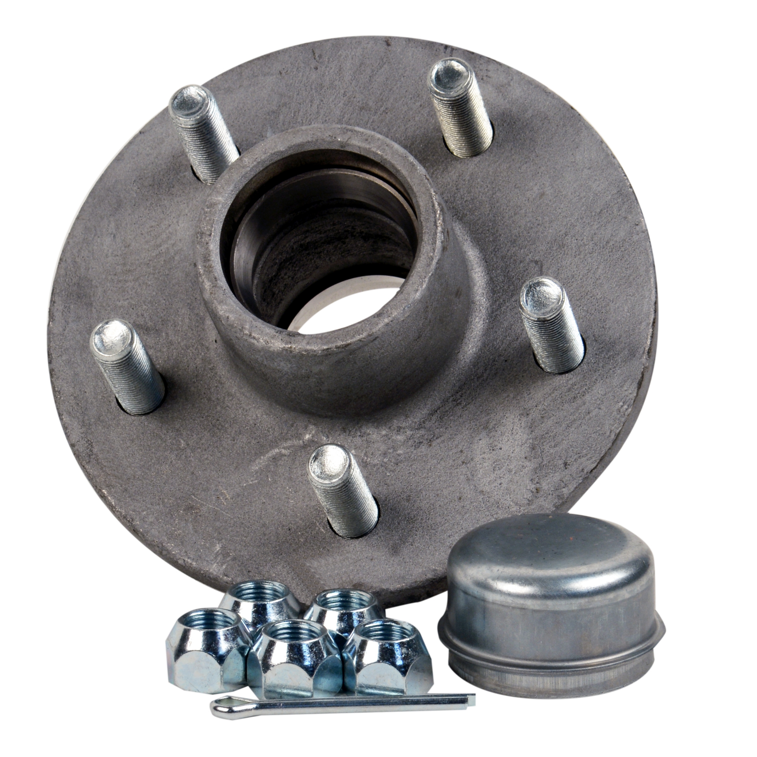 CE Smith - 12215 Galvanized Trailer Hub Kit with 1-1/16‚Äù Spindle & 5 Studs with 4.5‚Äù Diameter
