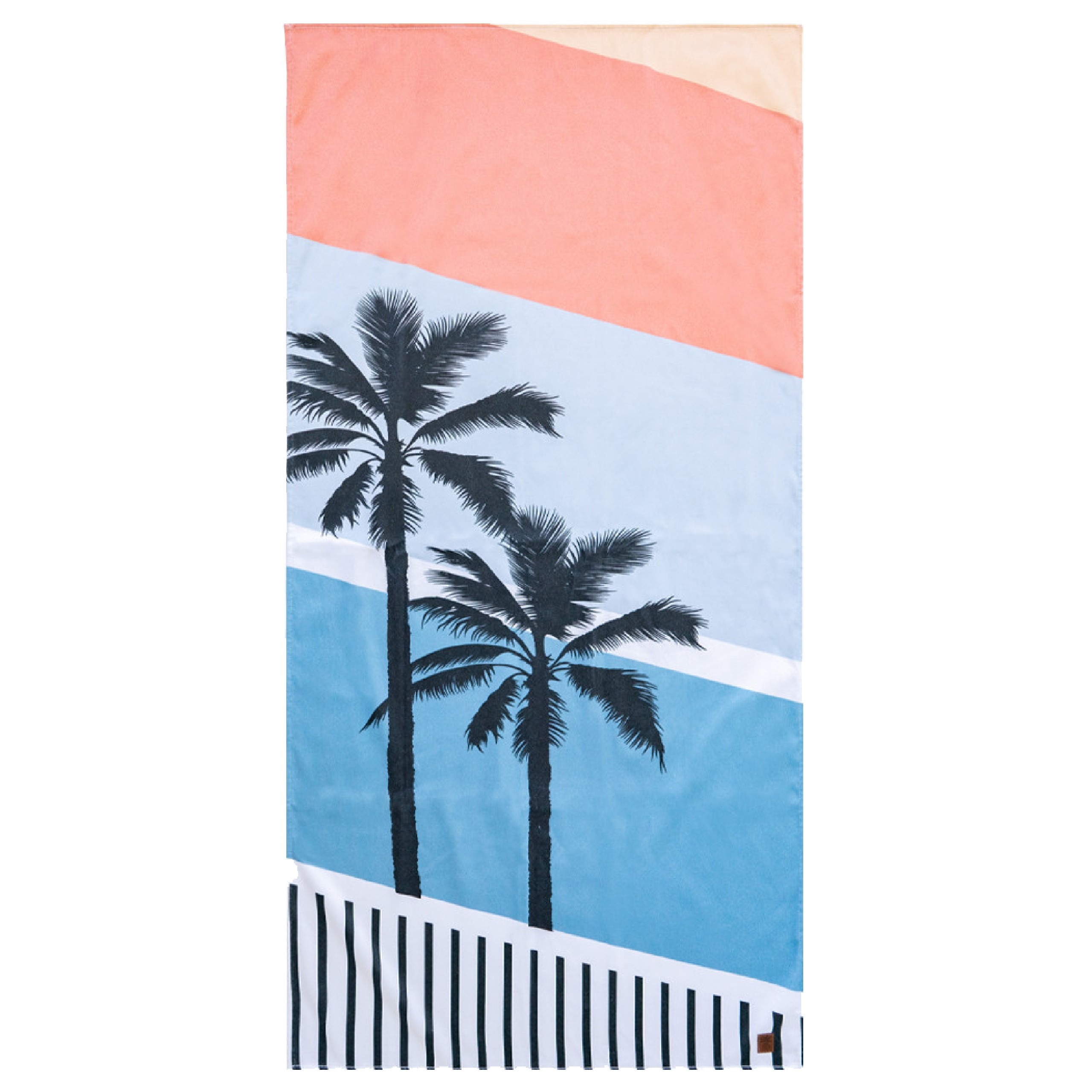 Cariloha Bamboo-Viscose Beach Towel - Palm Stripe