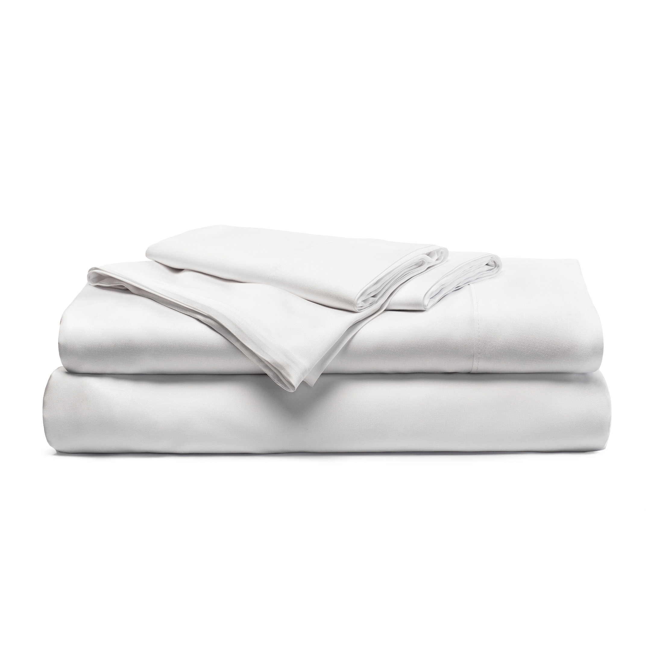 Cariloha Resort Bamboo 4-Piece Bed Sheet Set - Cooling, Odor-Resistant, Eco-Friendly, Hypoallergenic, Soft and Durable - Flat and Fitted Sheets and Two Pillowcases - California King - White