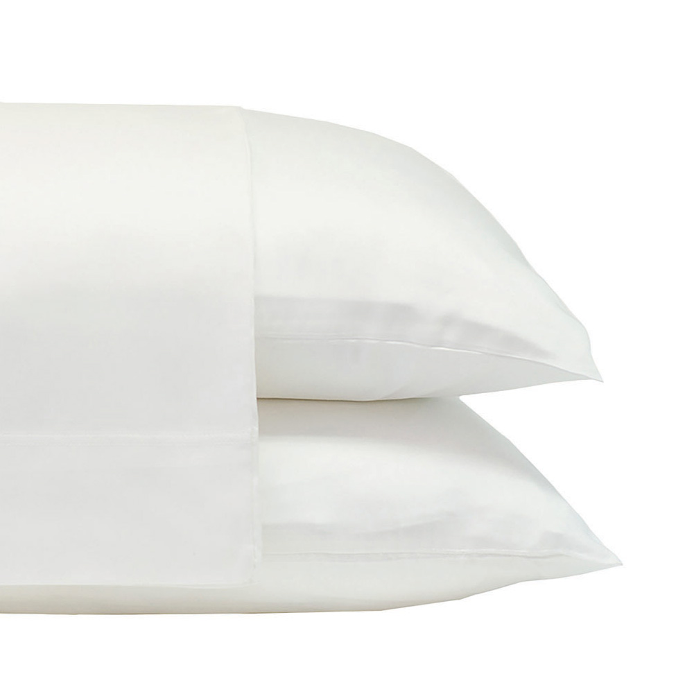 Cariloha Classic Bamboo Pillowcase Set - Enhanced Relaxation and Sleep - Standard - White