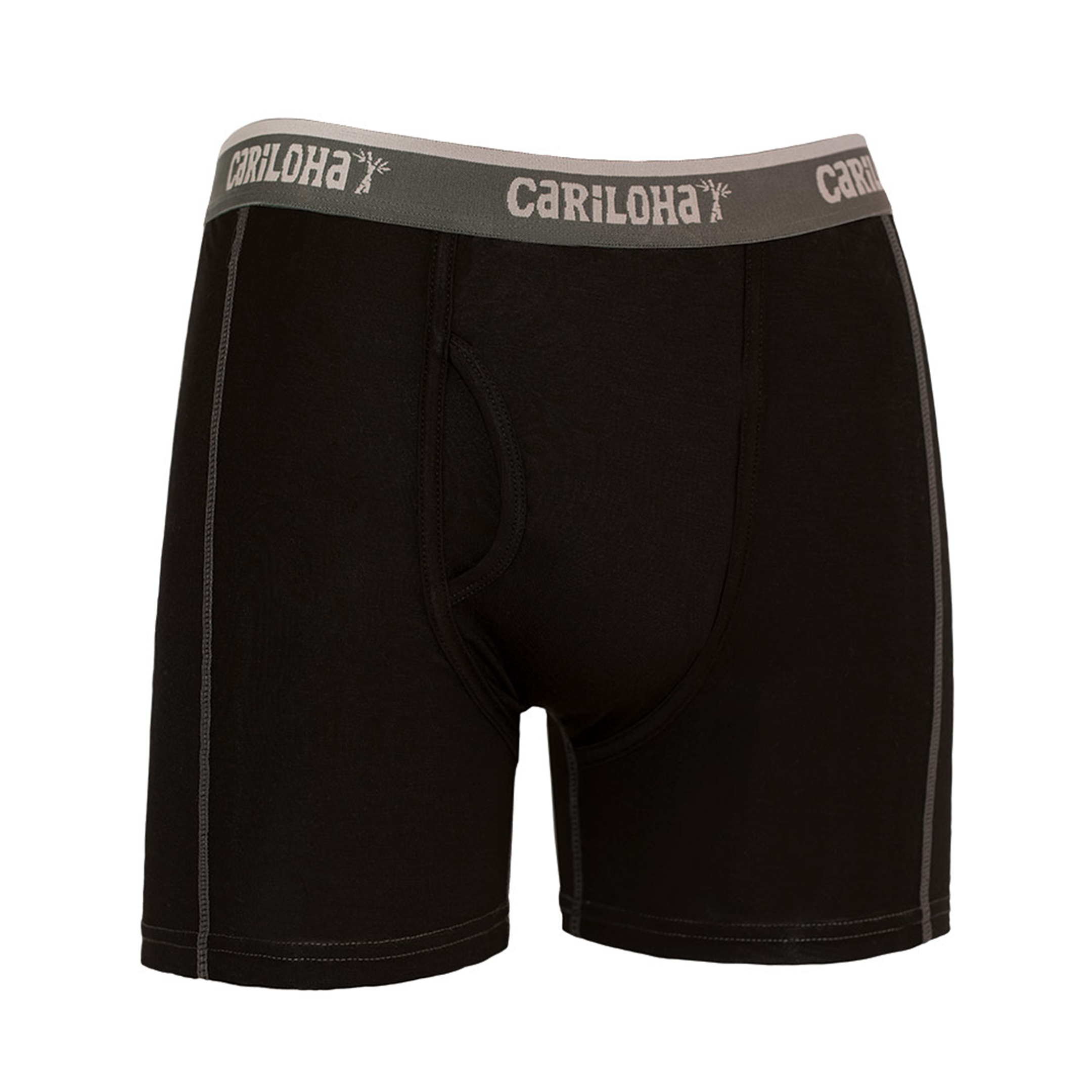 Cariloha Men's Bamboo Boxer Briefs - Breathable Underwear for Men - Large - Black