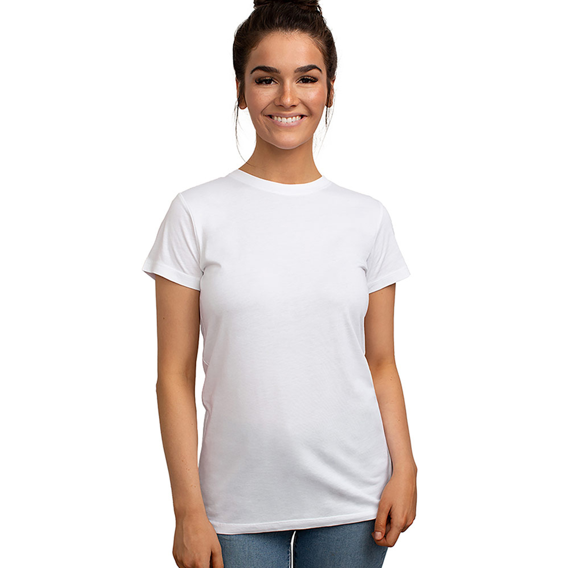 Cariloha Women's Bamboo Crew Tee - Plain, Soft Moisture Wicking T Shirt - XXX-Large - White