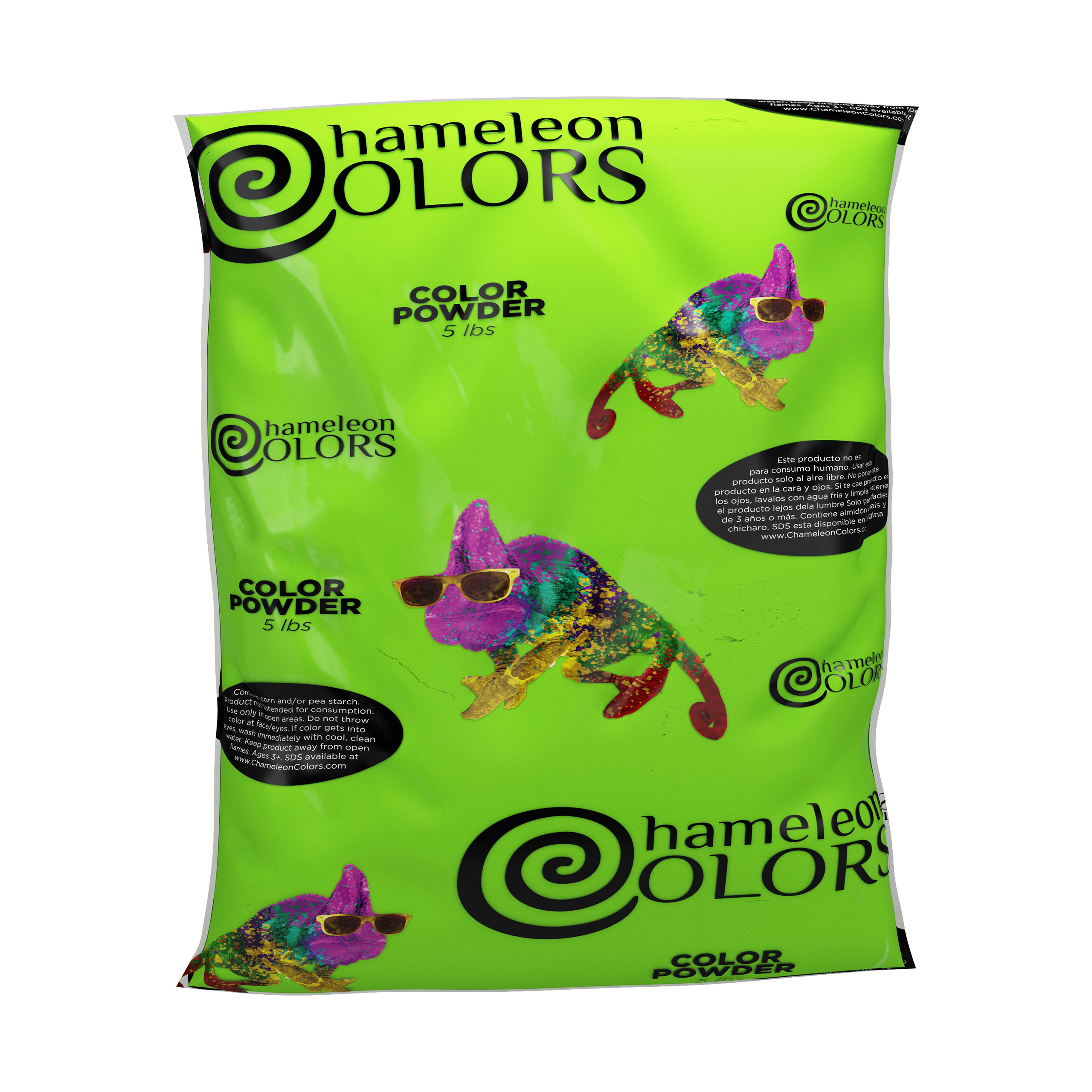 Chameleon Colors Color Powder, Green Color Powder, 5 Pounds