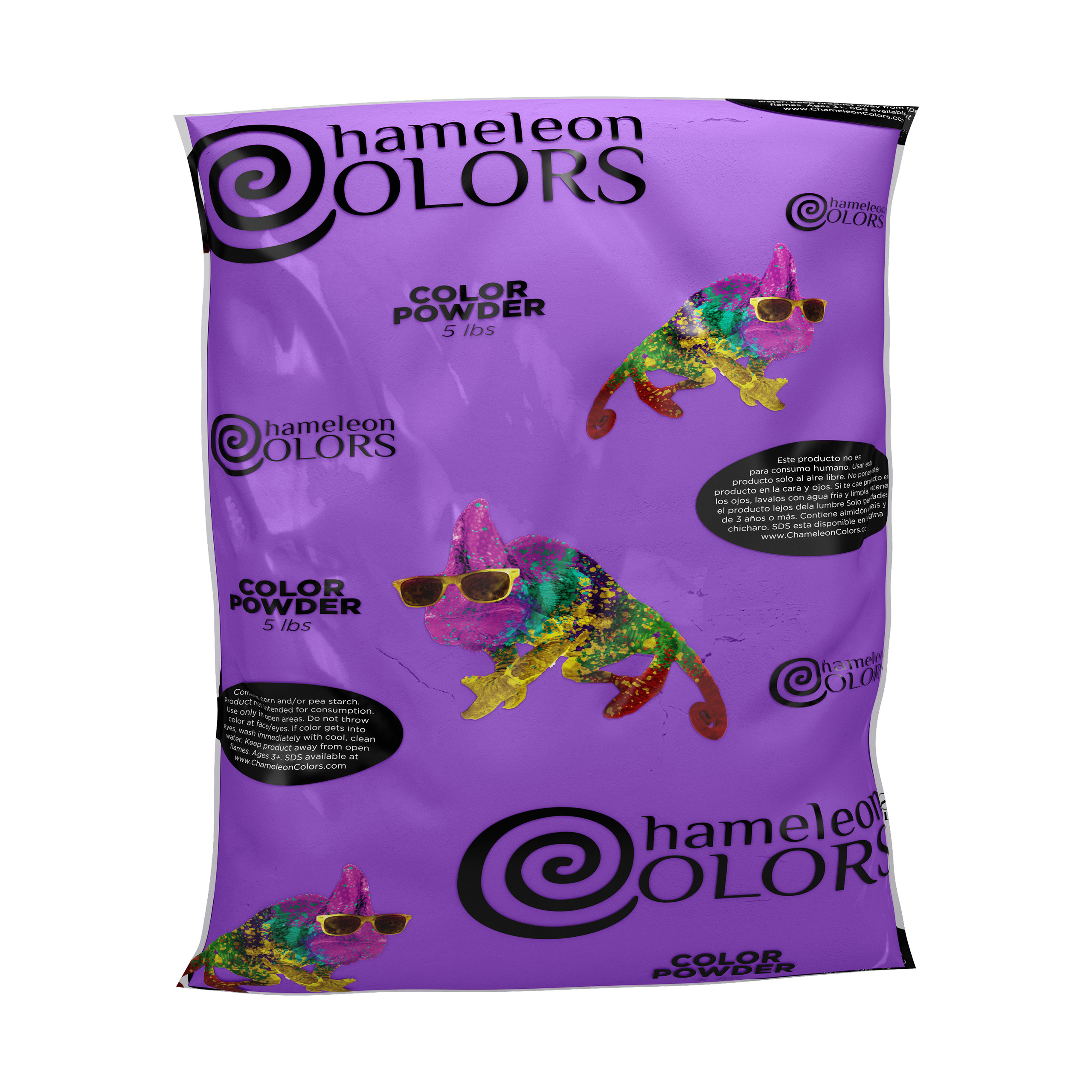 Chameleon Colors Color Powder, Purple Color Powder, 5 Pounds