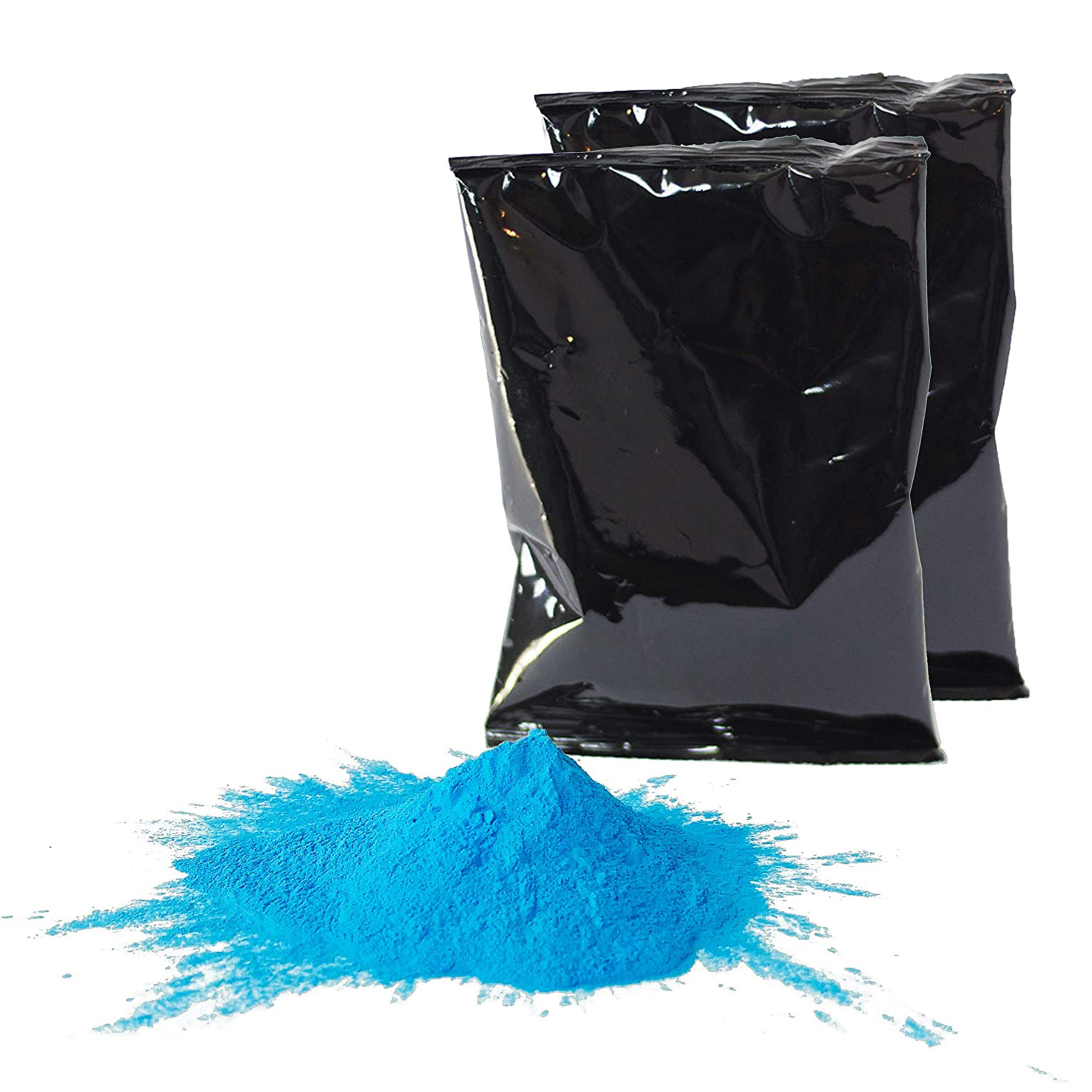 Chameleon Colors Blue Gender Reveal Powder - Blackout Bags of Blue Color Powder - For Photography, Gender Reveal, Burnout, Birthday Party, Color Fun Run, Holi Festival, and More - 2 Pack of 1 lb Bags
