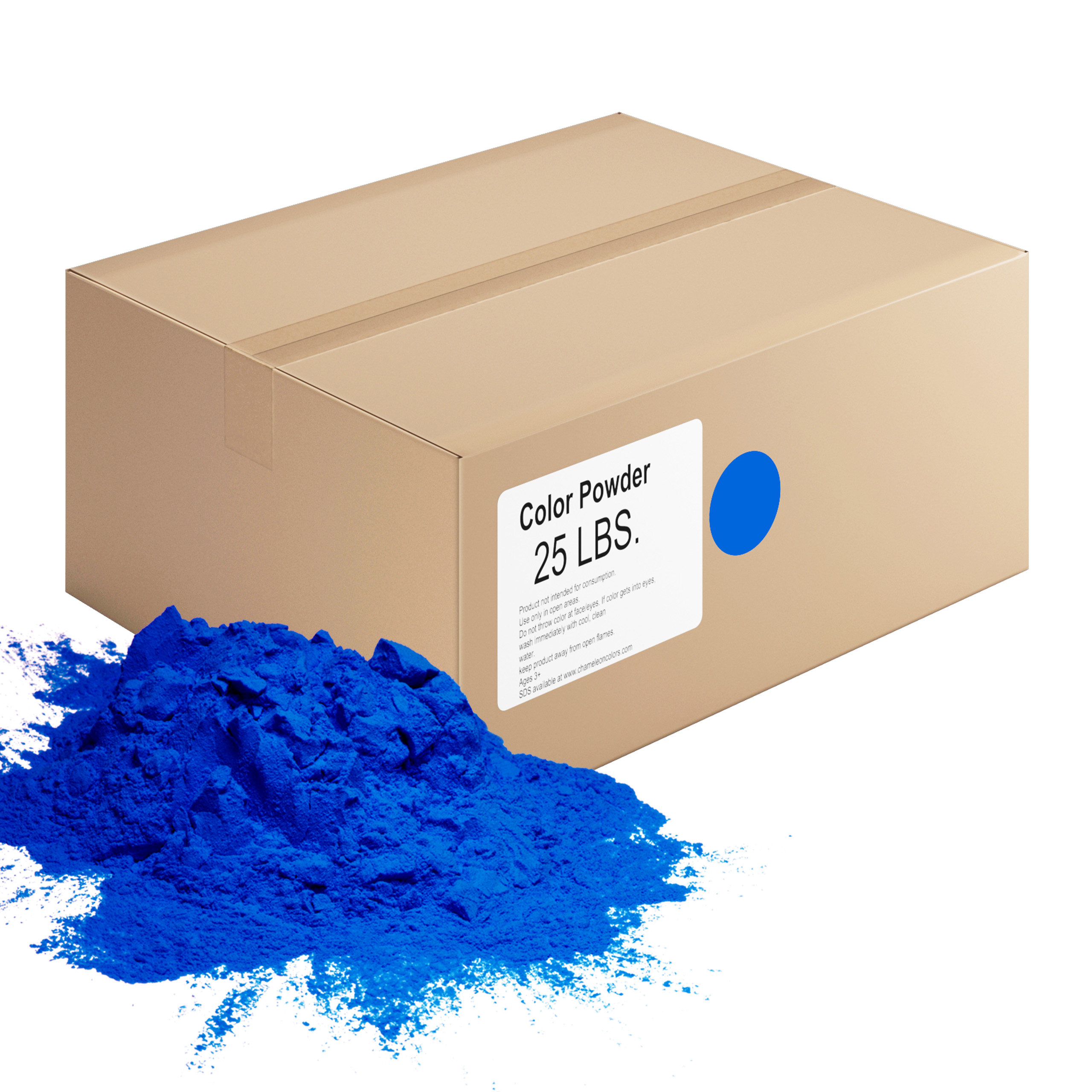 Chameleon Colors - Bulk Color Powder - Navy Holi Colored Chalk - 25 Pounds