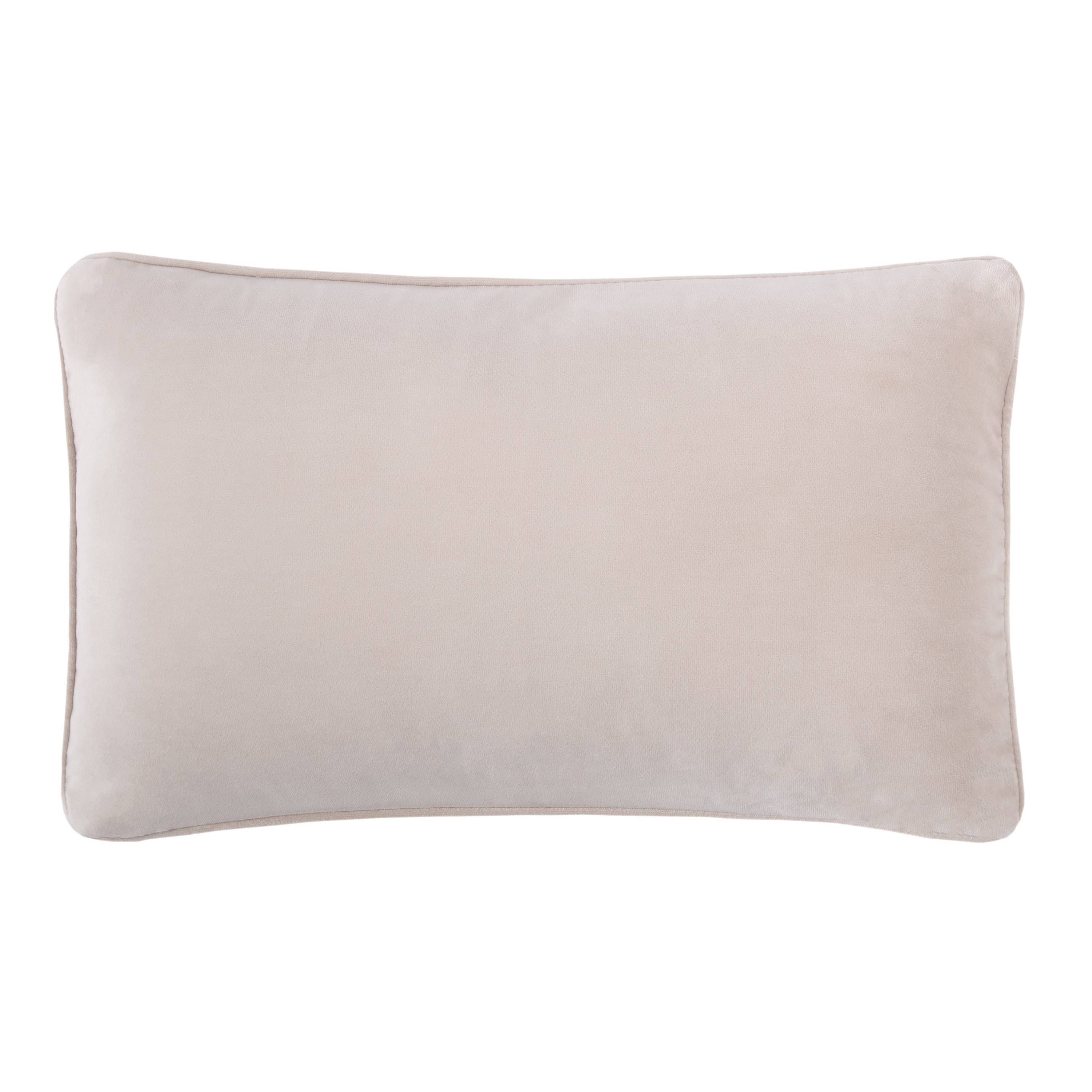 Chanasya Ultra Soft Velvet Lumbar Throw Pillow Cover - Bright and Colorful Super Soft Modern Decorative Home Decor for Sofa, Chair, and Bed (12x20 Inches) Off White