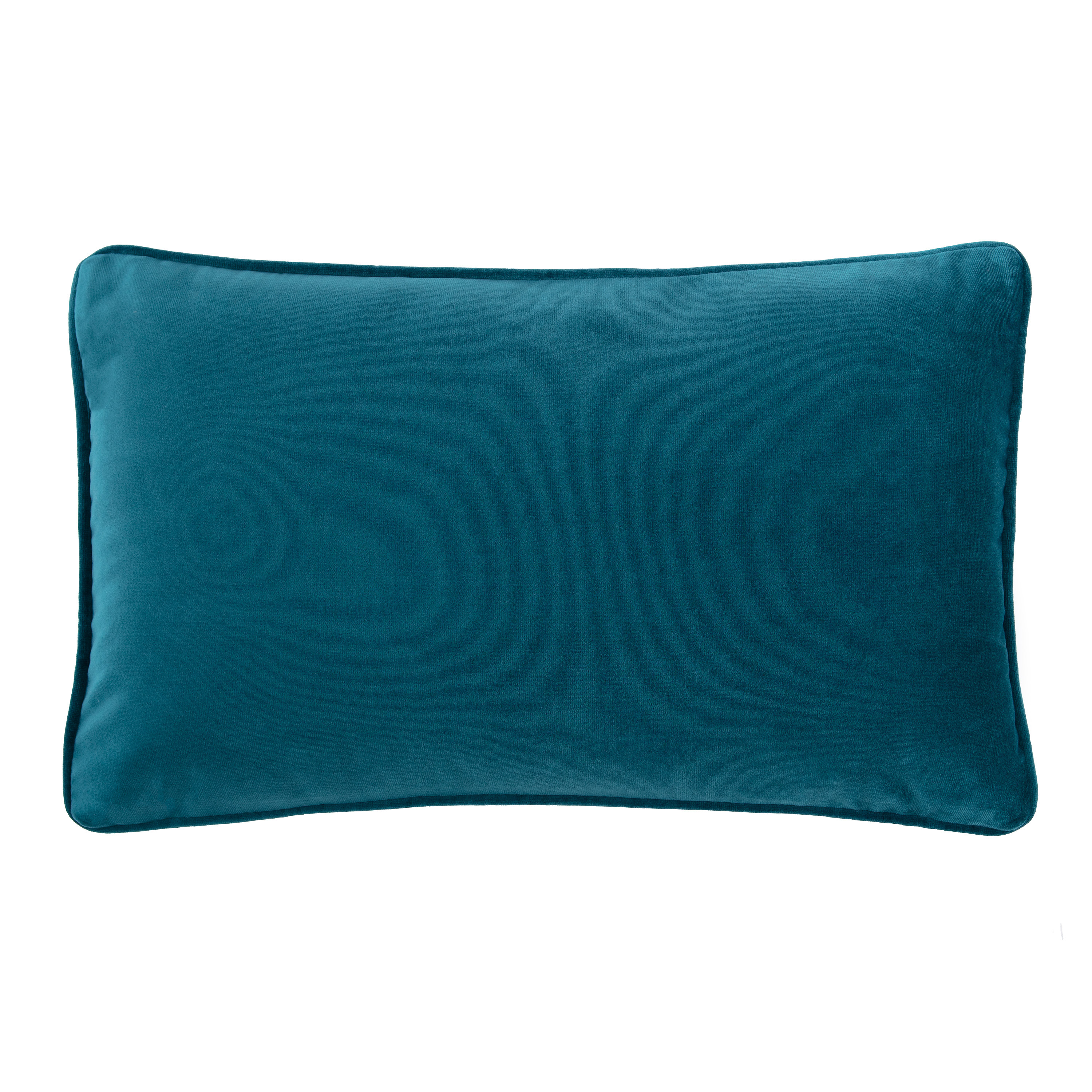 Chanasya Ultra Soft Velvet Lumbar Throw Pillow Cover - Bright and Colorful Super Soft Modern Decorative Home Decor for Sofa, Chair, and Bed (12x20 Inches) Teal