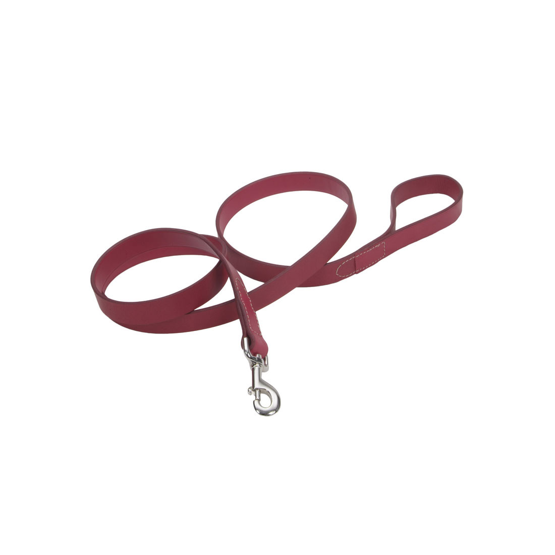 Coastal - Circle T - Oak Tanned Leather Dog Leash, Red, 1