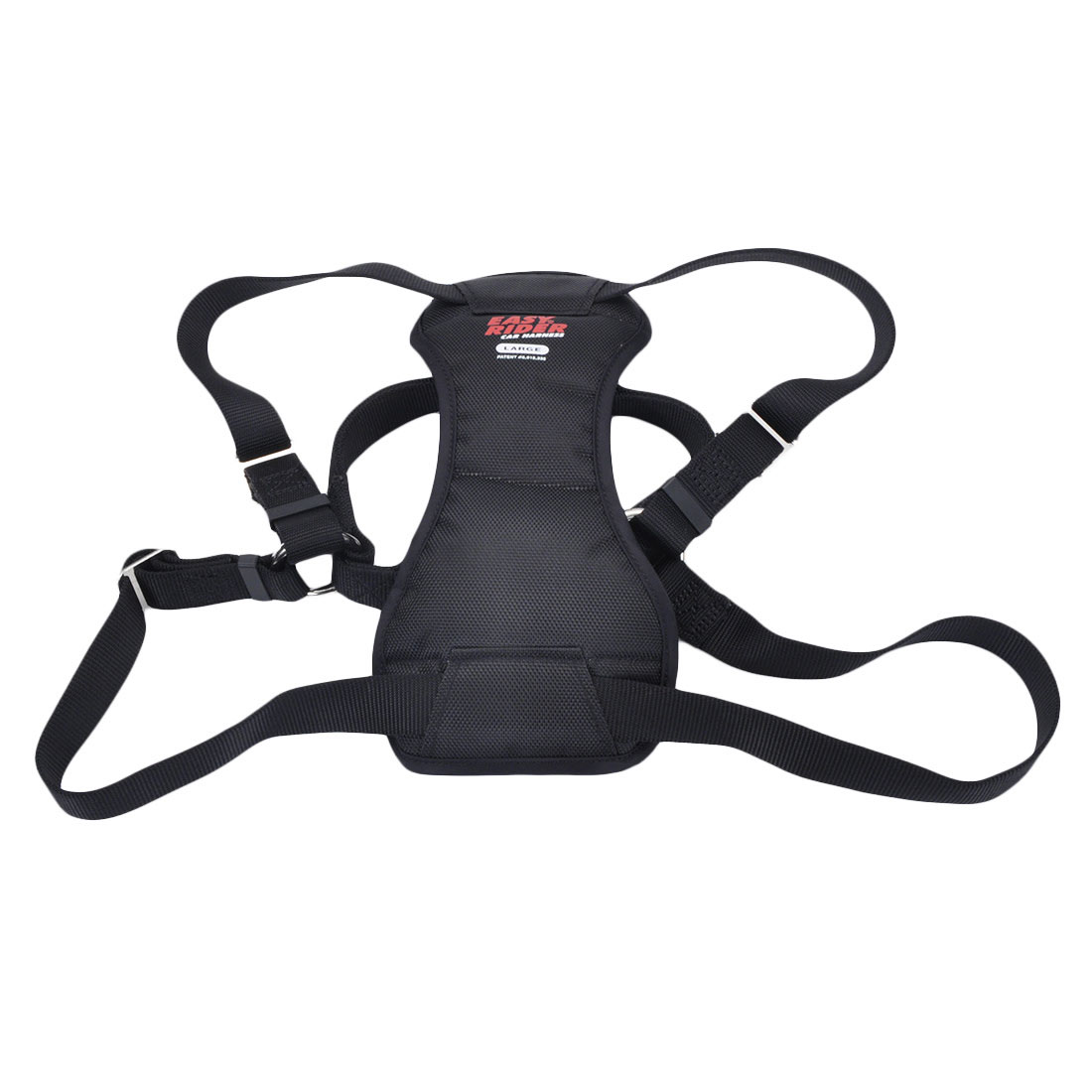 Coastal - Easy Rider - Adjustable Dog Car Harness, Black, LRG (26
