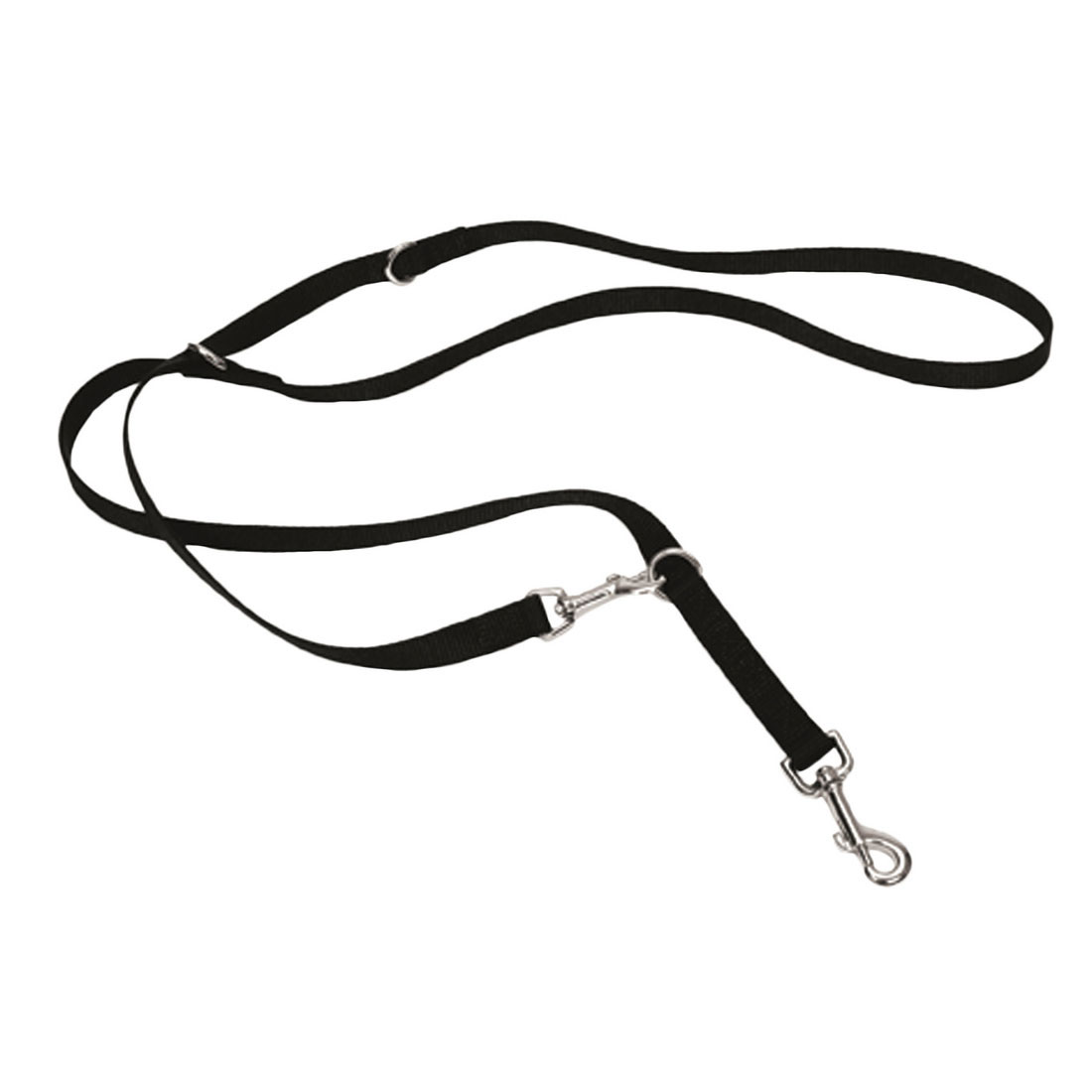 Coastal - Multi-Function Dog Leash, Black, 3/4