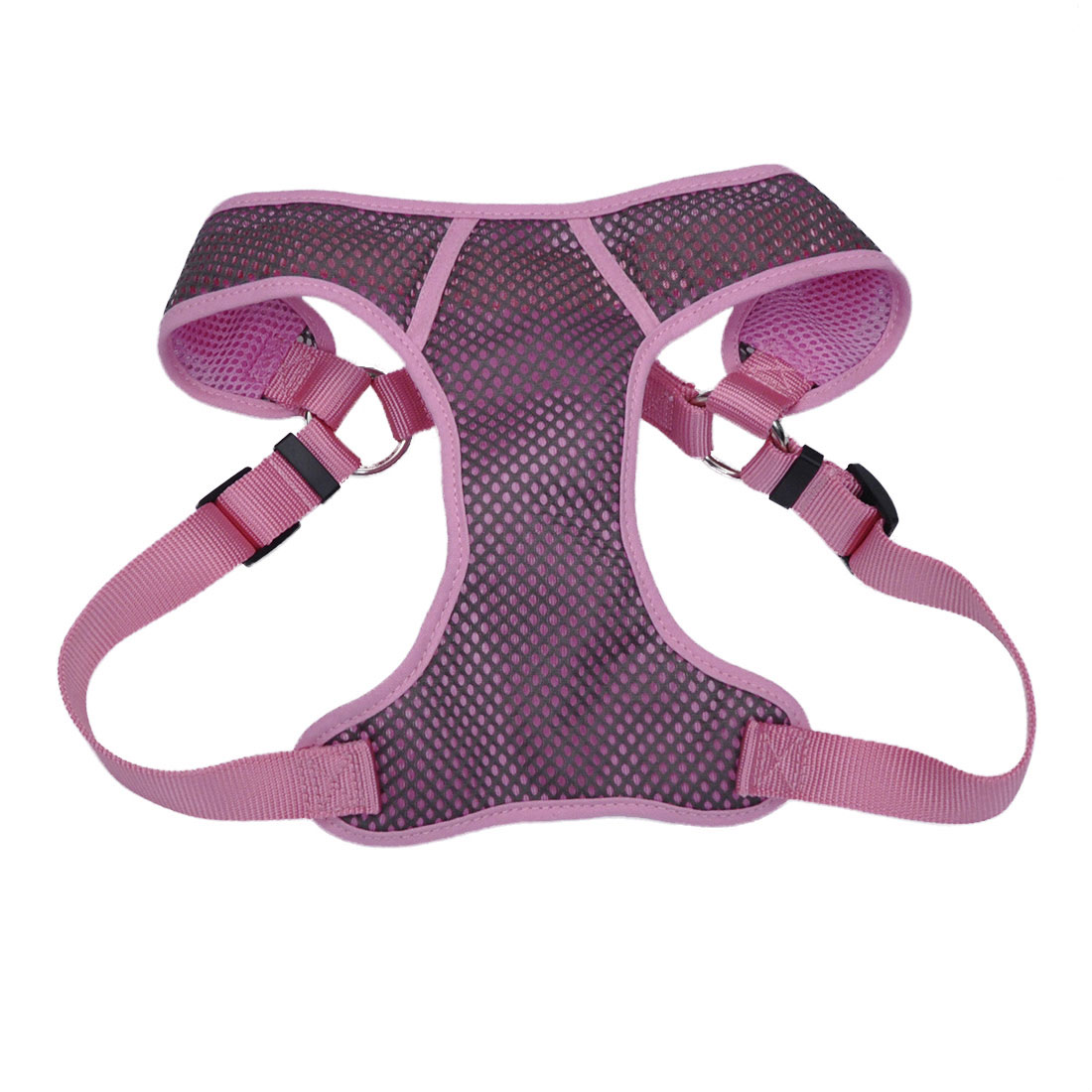 Coastal - Comfort Soft - Sport Wrap Adjustable Dog Harness, Grey with Pink, 1
