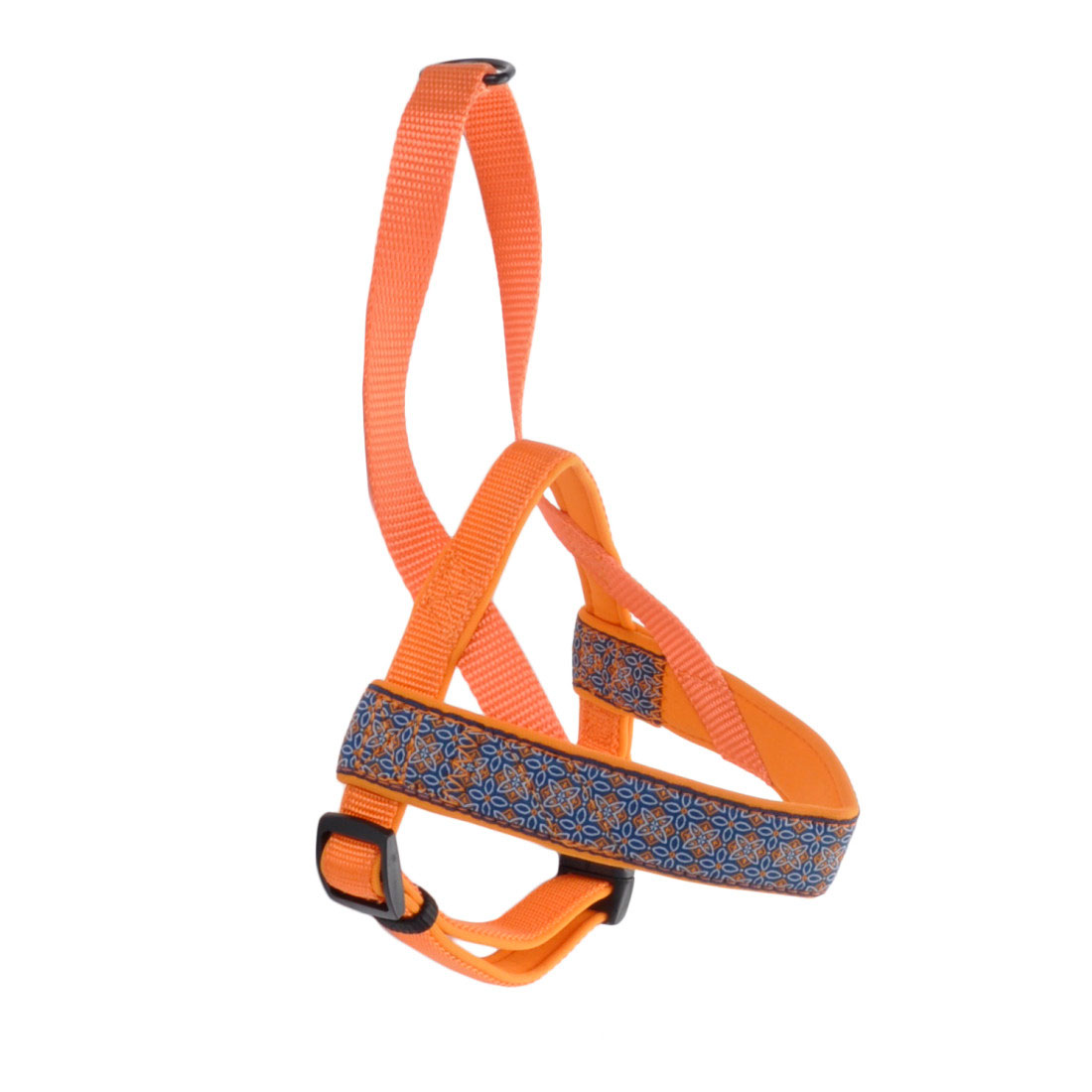 Coastal - Ribbon - Weave Harness, Morrocan Tile Blue and Orange, 5/8