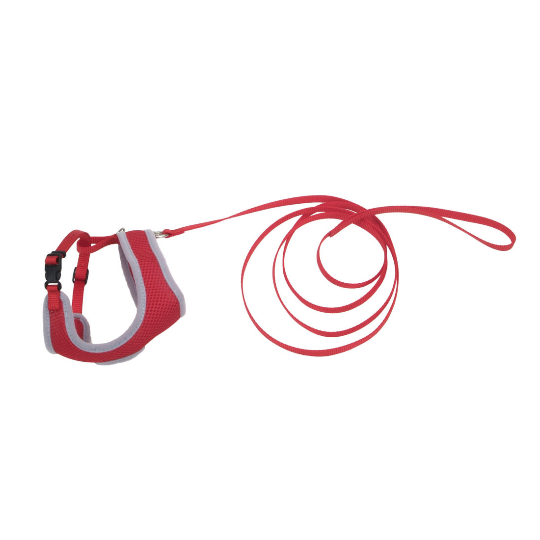 Coastal - Comfort Soft - Adjustable Cat Harness with 6' Leash, Red, 3/8