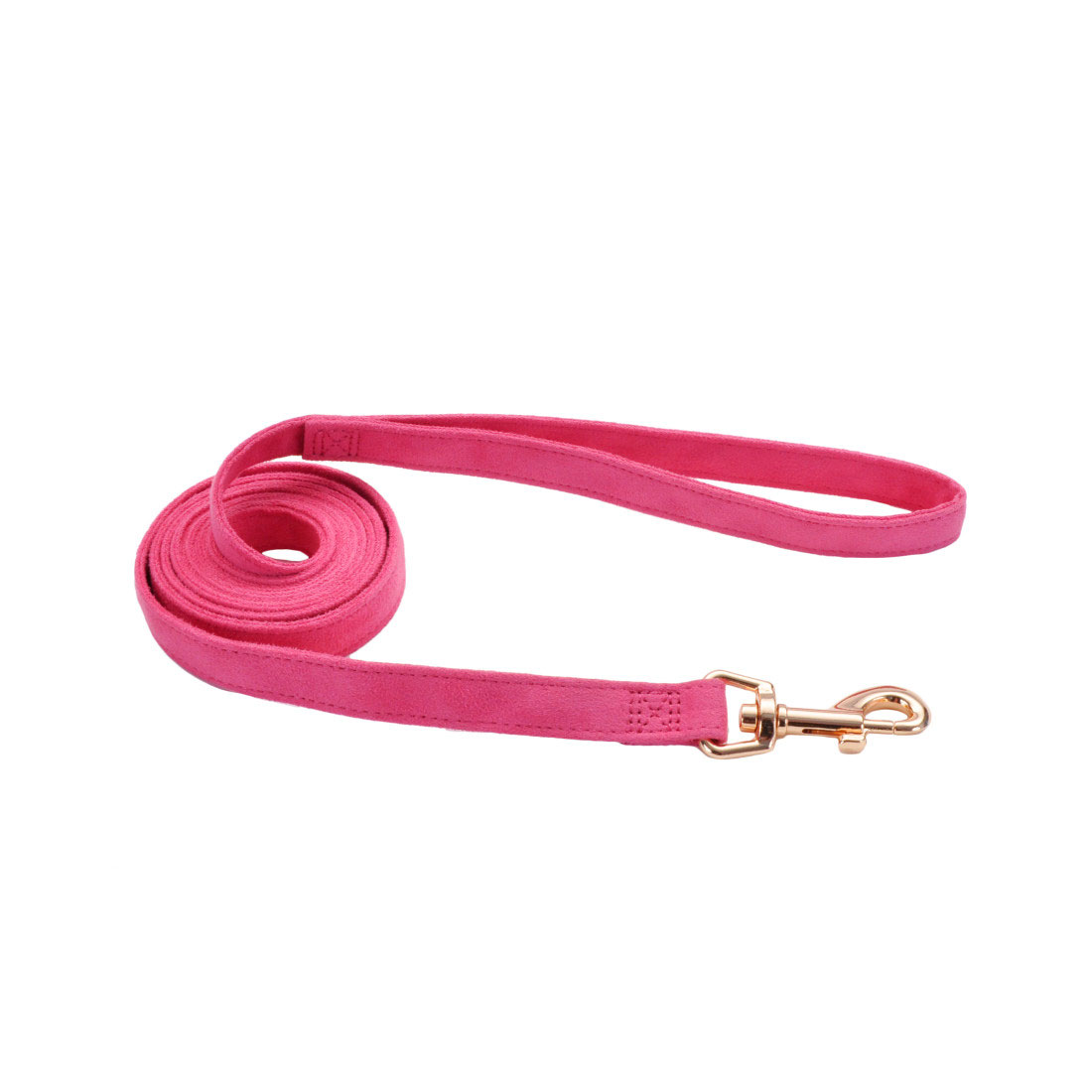 Coastal - Accent Fashion - Microfiber Dog Leash, Posh Pink with Flower, 5/8