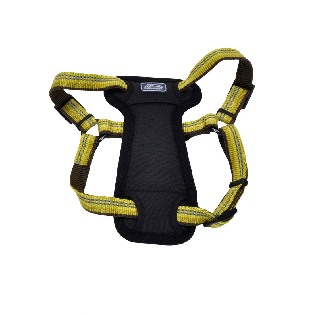 Coastal Pet K9 Explorer Reflective Adjustable Padded Dog Harness - Plush Chest Pad for Comfort - No-Pull Dog Harness for Small and Large Dogs - Goldenrod - 5/8