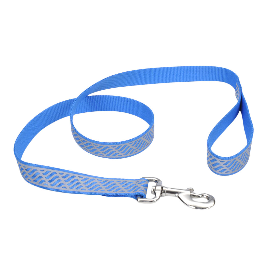 Coastal - Lazer Brite - Reflective Open-Design Dog Leash, Blue Lagoon Wave, 1