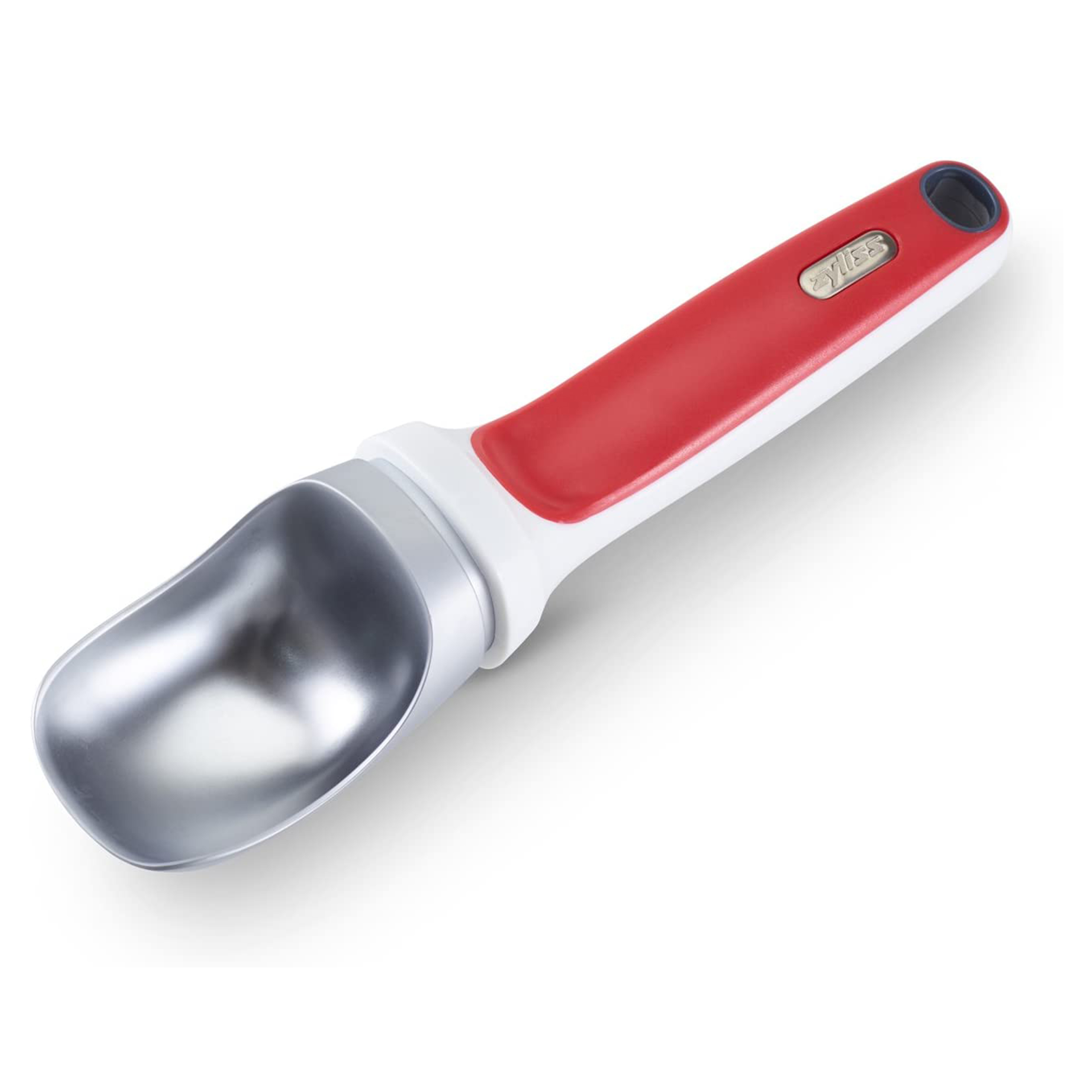 ZYLISS Right Scoop - Balanced Metal Ice Cream Scoop Set - Ergonomic Handle - Red