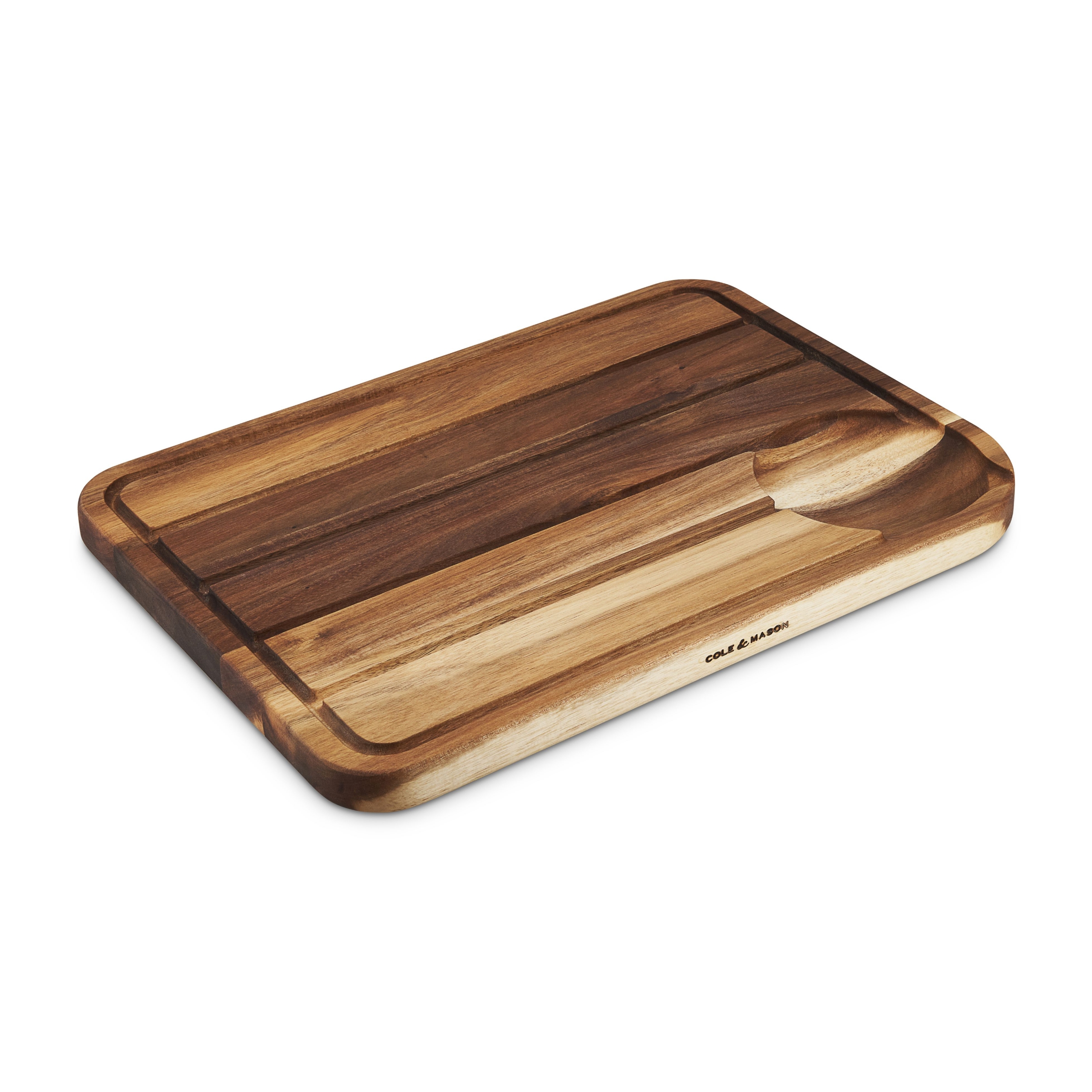Cole & Mason Berden Large Chopping & Carving Board, Acacia Wood Board, Cutting Board, Serving Board, 18.5