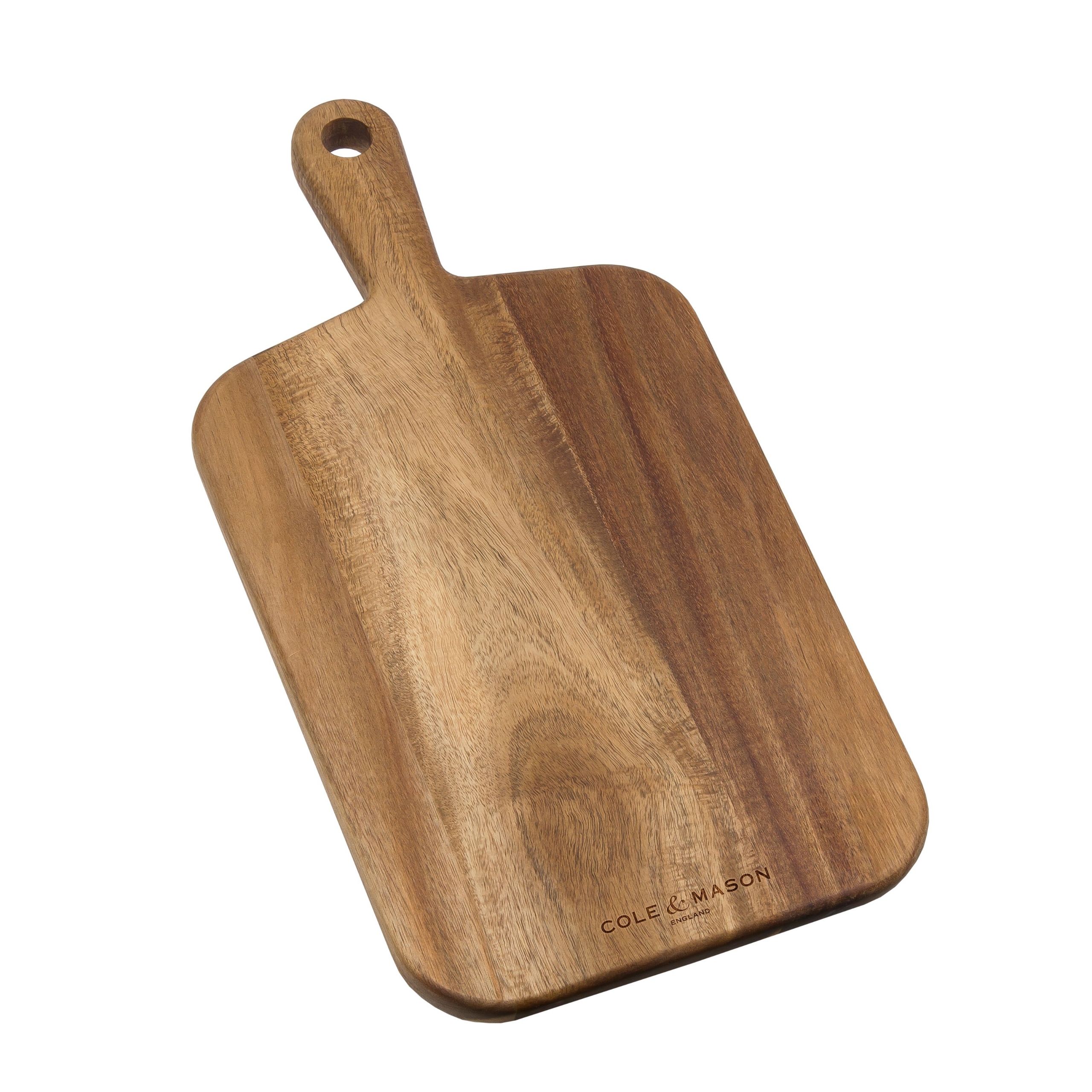 Cole & Mason Barkway Small Chopping Board With Handle Acacia Wood Board, Cutting Board, Serving Board 16