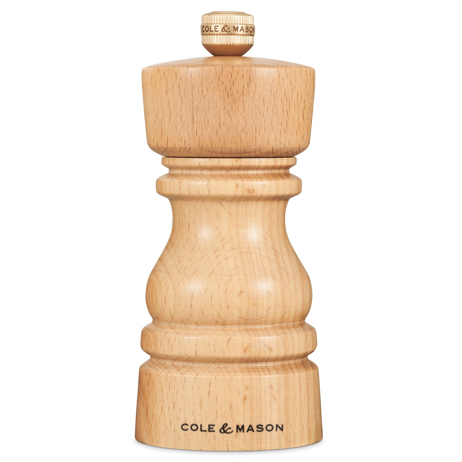 Cole & Mason London 130mm Natural Beech Pepper Mill