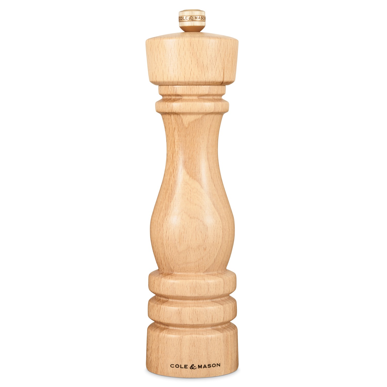 Cole & Mason London 220mm Natural Beech Salt Mill