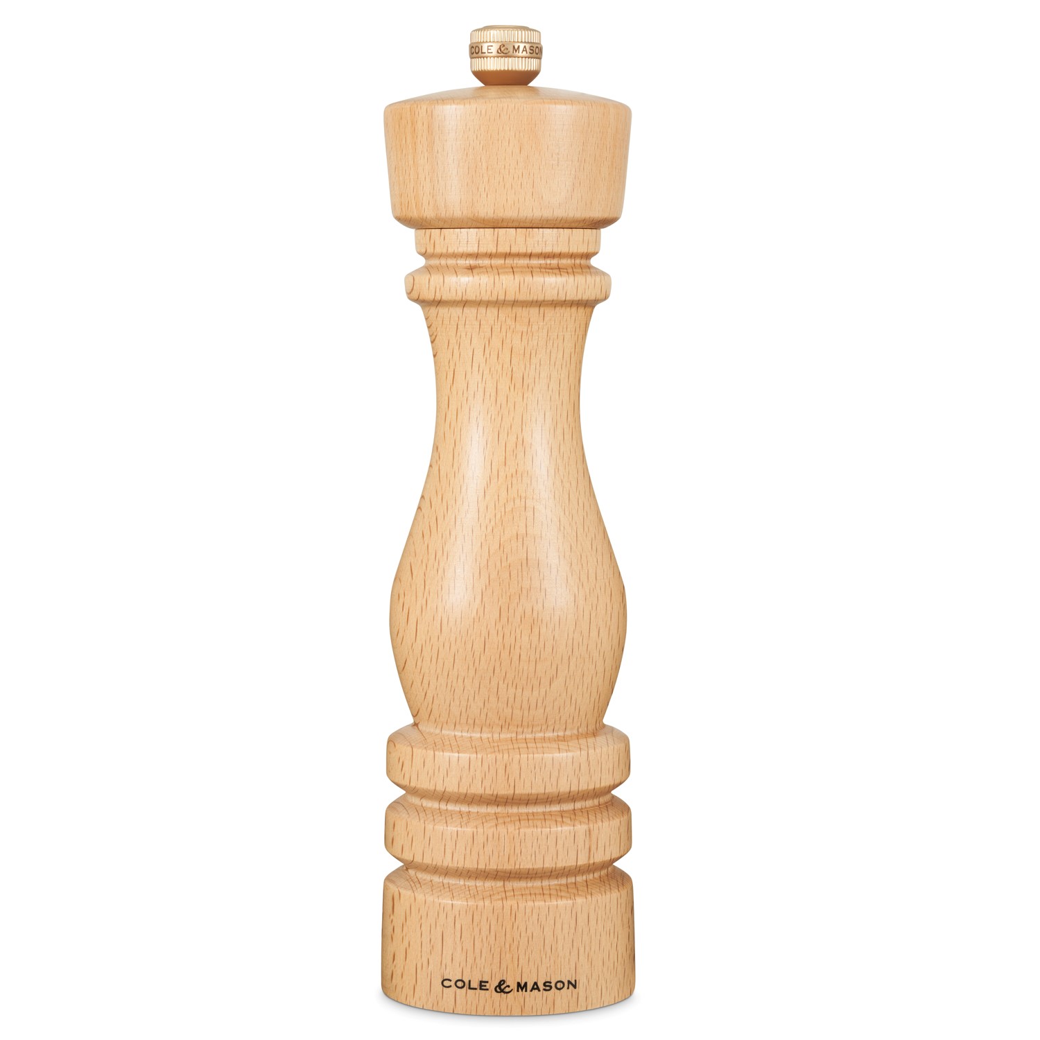 Cole & Mason London 220mm Natural Beech Pepper Mill