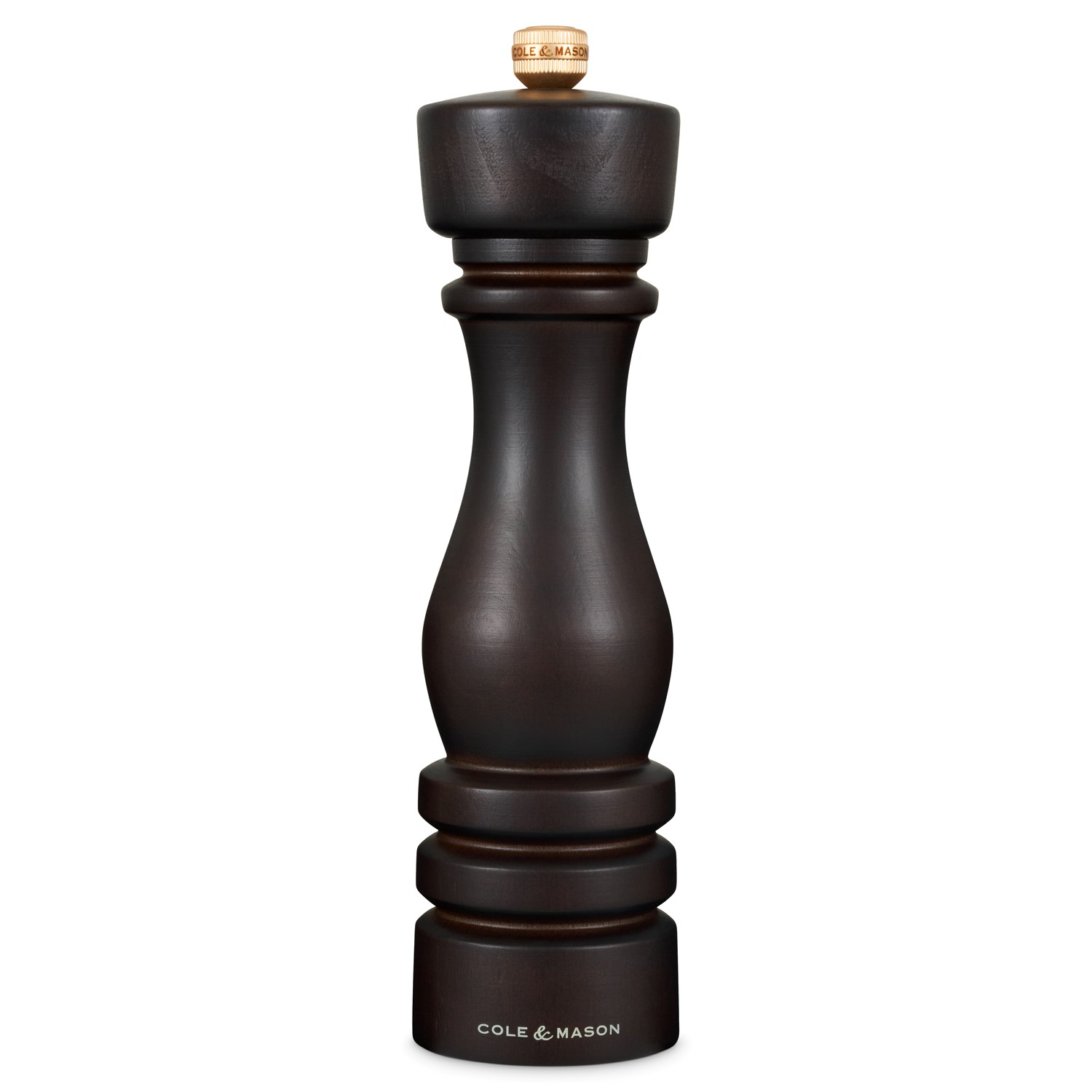 Cole & Mason London 220mm Chocolate Wood Salt Mill