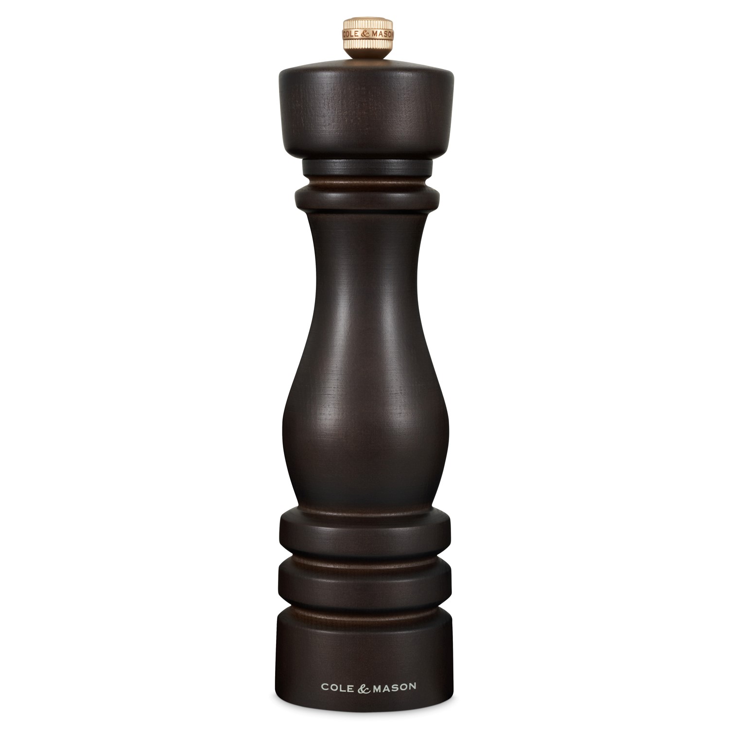Cole & Mason London 220mm Chocolate Wood Pepper Mill