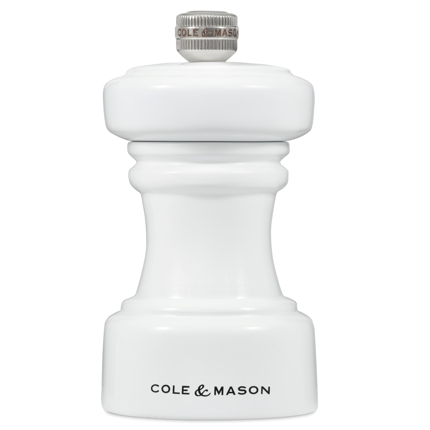 Cole & Mason Hoxton 104mm White Gloss Salt Mill
