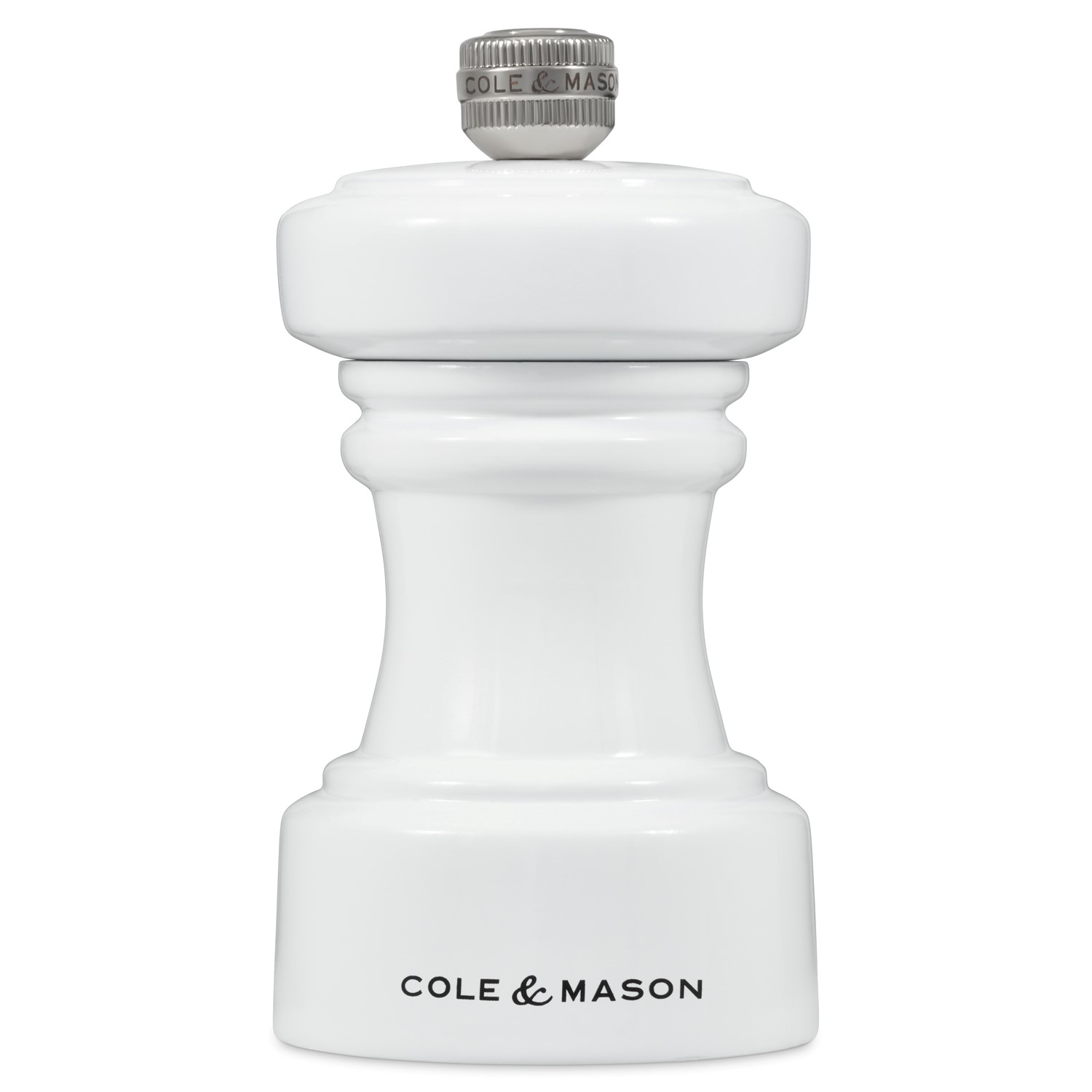 Cole & Mason Hoxton 104mm White Gloss Pepper Mill