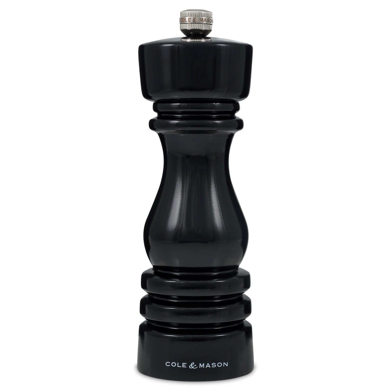 Cole & Mason London 180mm Black Gloss Pepper Mill