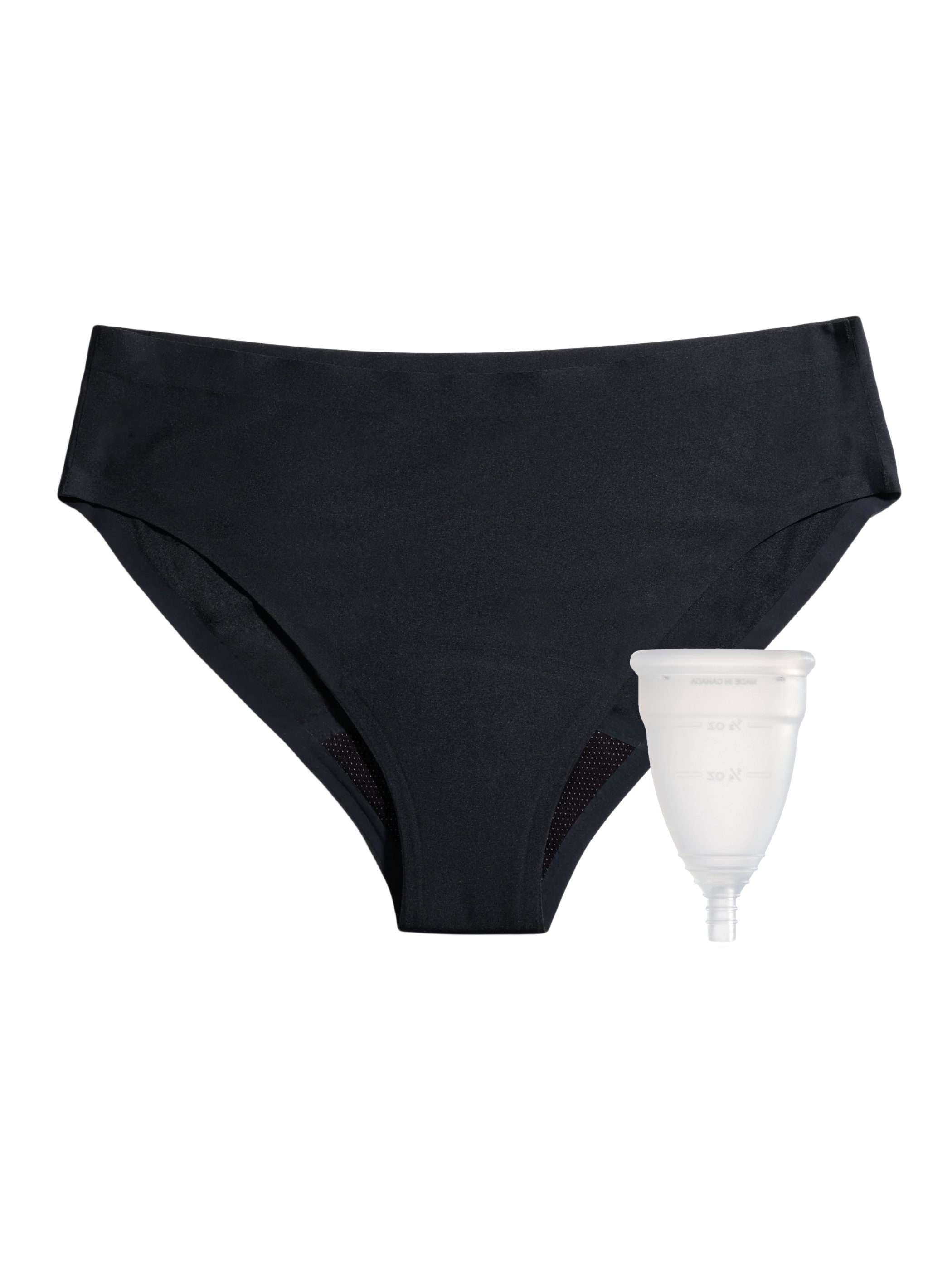 Diva Mehrweg Periodenunterwäsche & DivaCup Modell 1 Schnelltrocknende Unterwäsche Schwarz - Bild 8 von 28