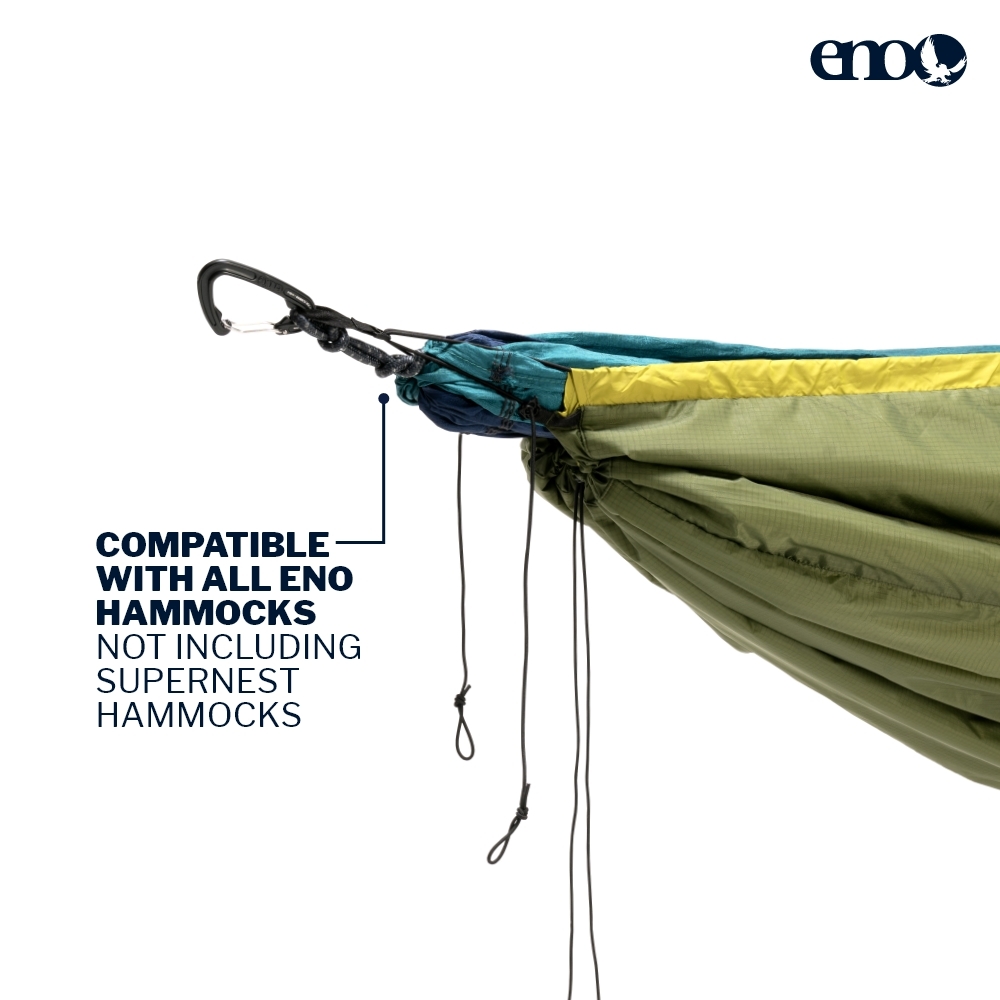 ENO Ember UnderQuilt - schützende und warme Hängemattendecke - für Camping - Pacific - Bild 10 von 14