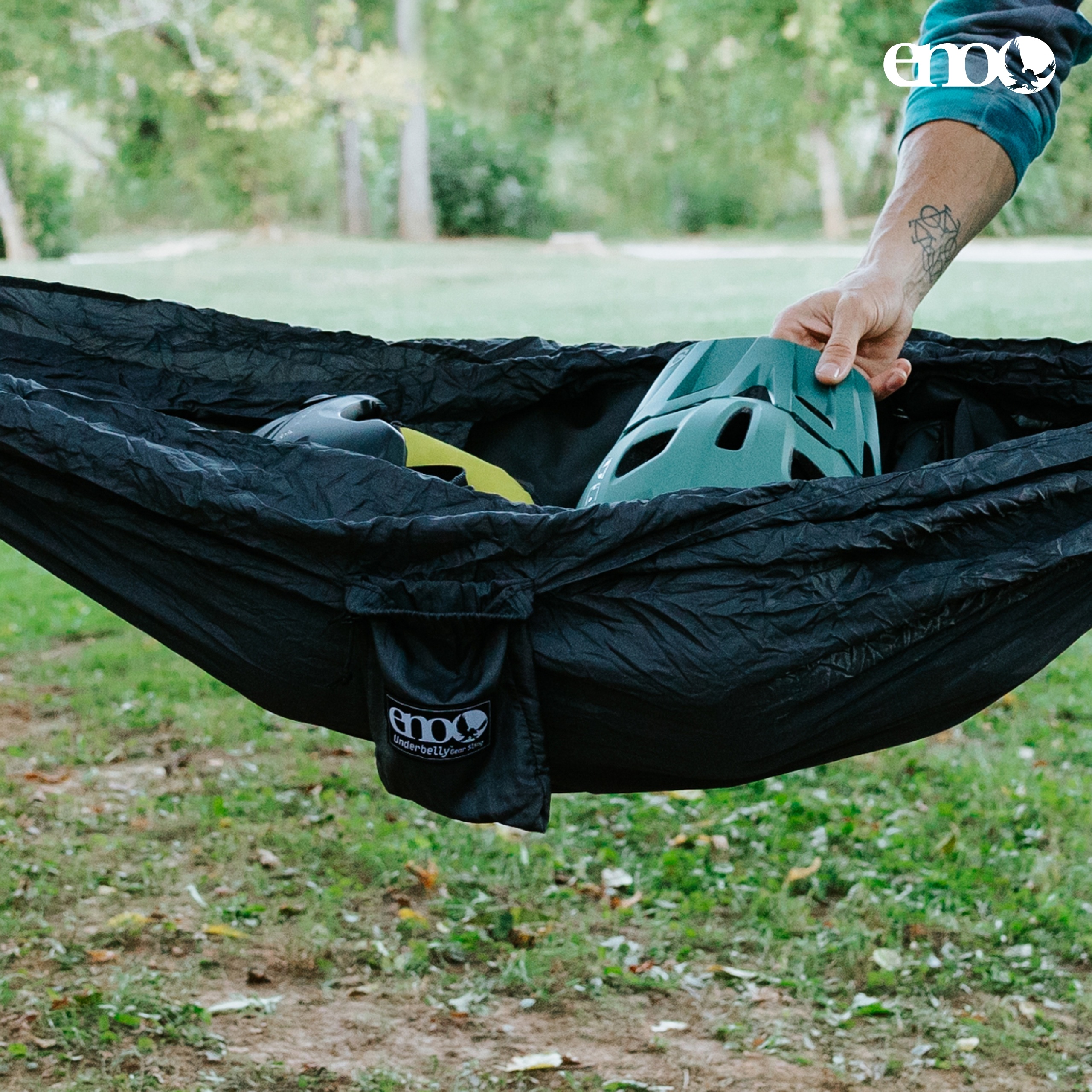 ENO Underbelly Gear Sling - Storage Hammock for Portable Hammocks - Charcoal - Picture 6 of 14